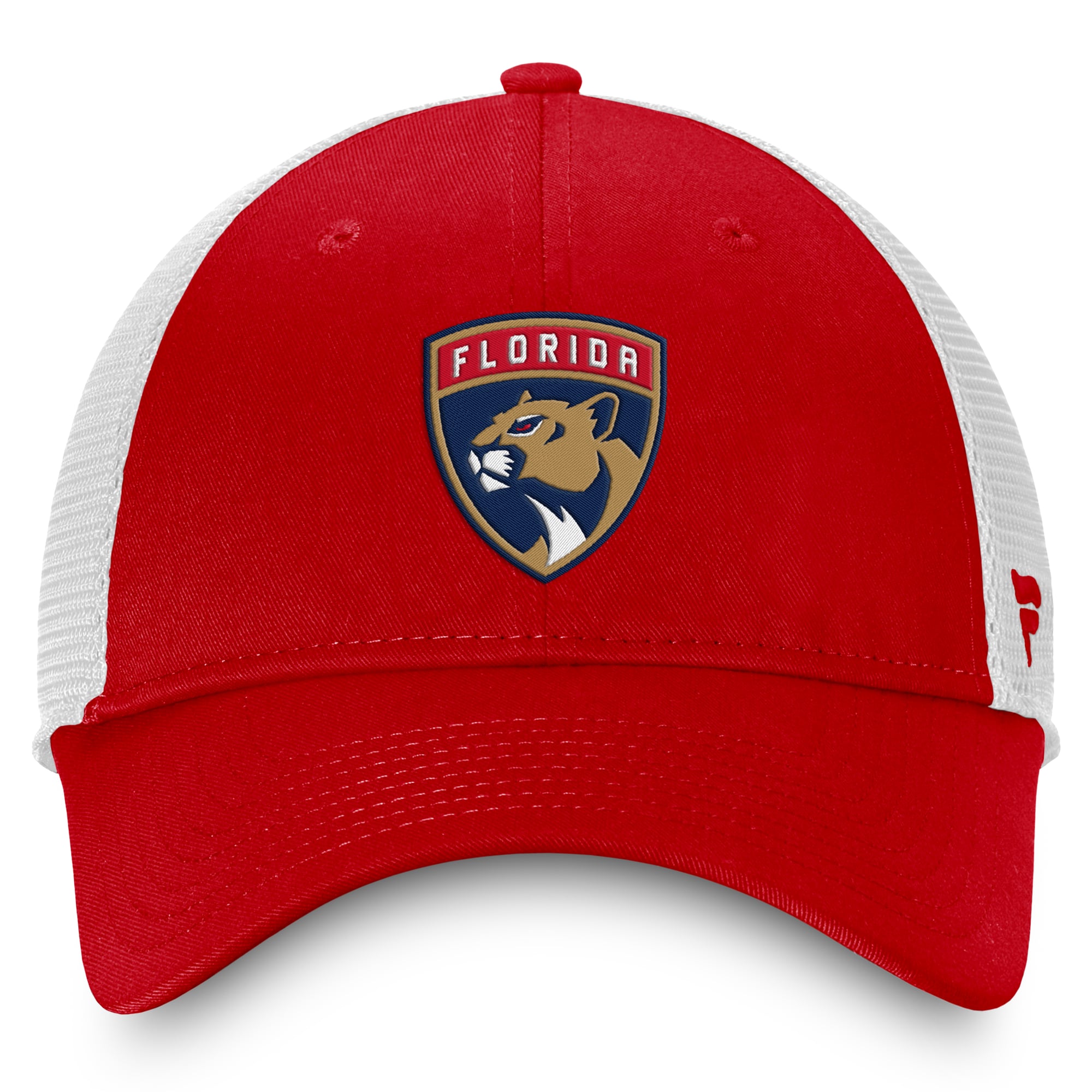 Casquette ajustable Fanatics rouge/blanc pour homme avec logo principal des Panthers de la Floride