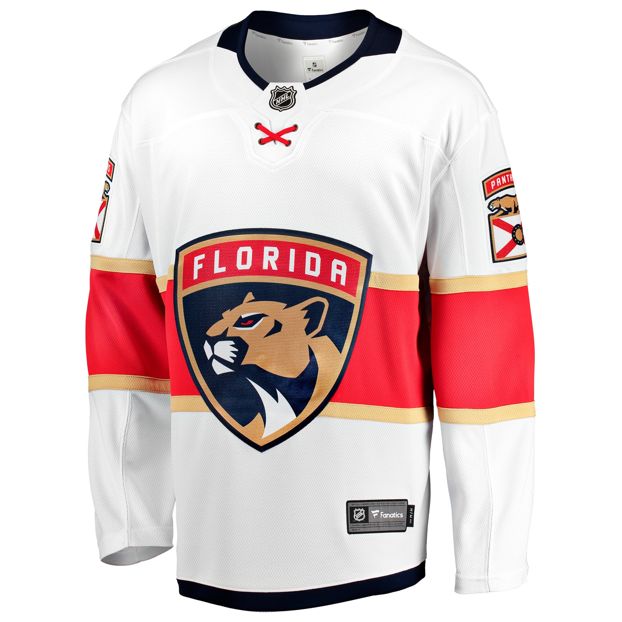 Maillot extérieur blanc des Panthers de la Floride pour homme (Fanatics).