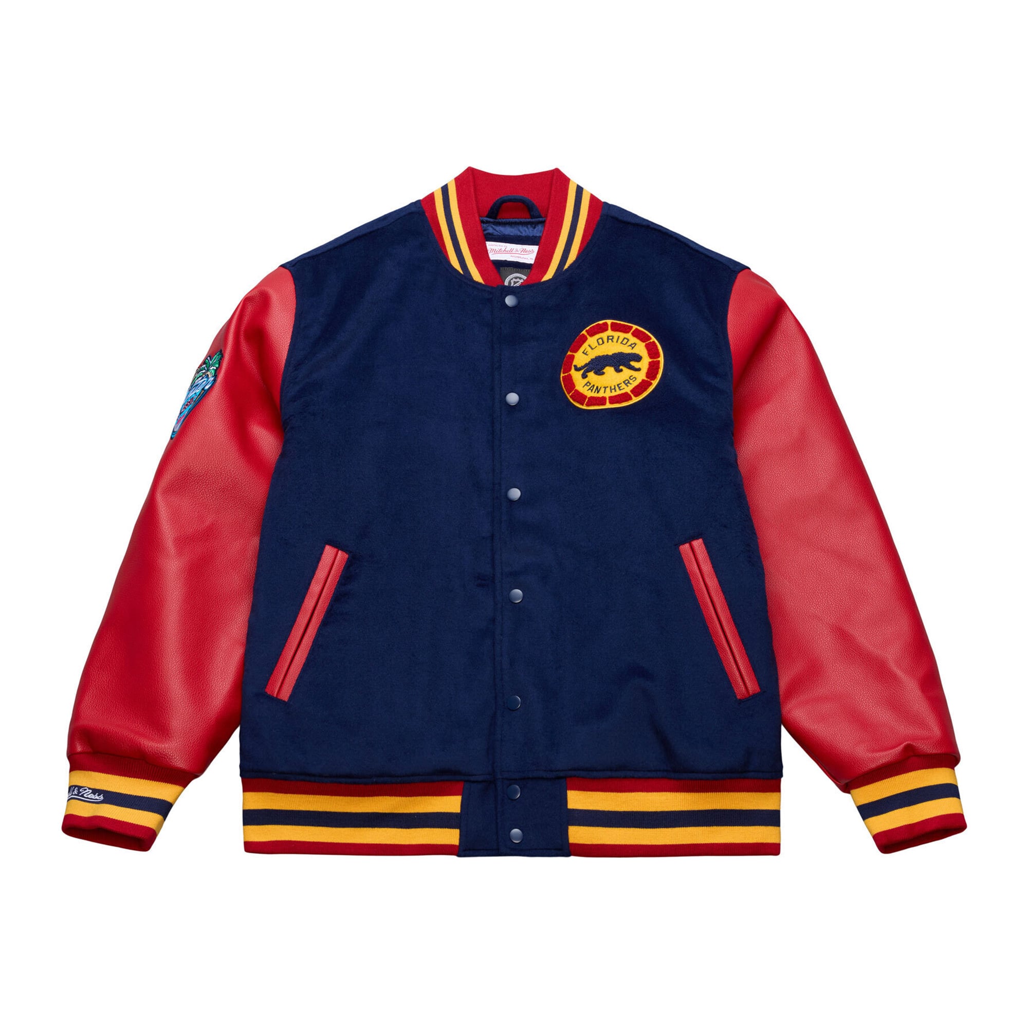 Men's Mitchell & Ness  Navy Florida Panthers 2026 Winter Classic Full-Snap Varsity Jacket