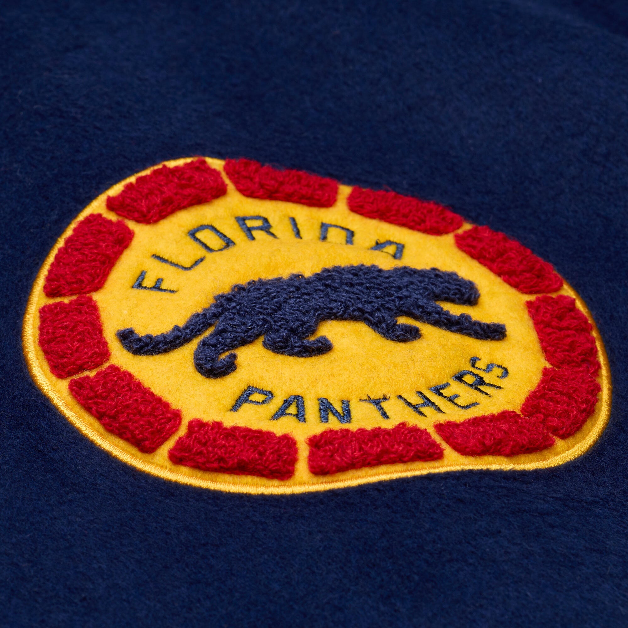 Men's Mitchell & Ness  Navy Florida Panthers 2026 Winter Classic Full-Snap Varsity Jacket