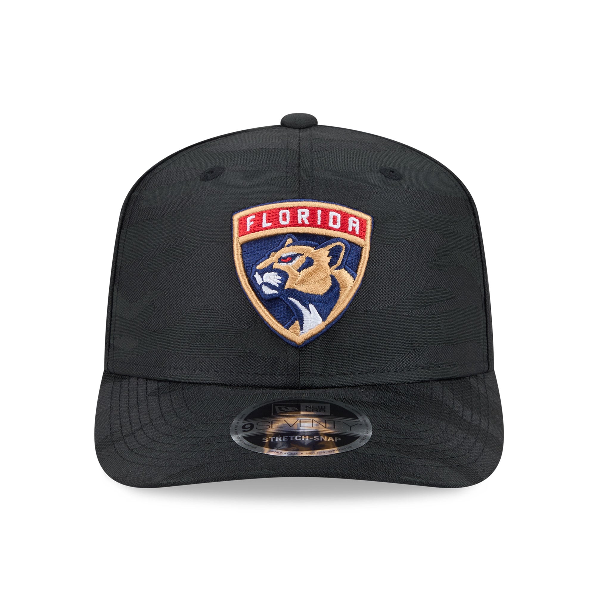 Casquette ajustable perforée New Era noire camouflage Florida Panthers 9SEVENTY pour homme
