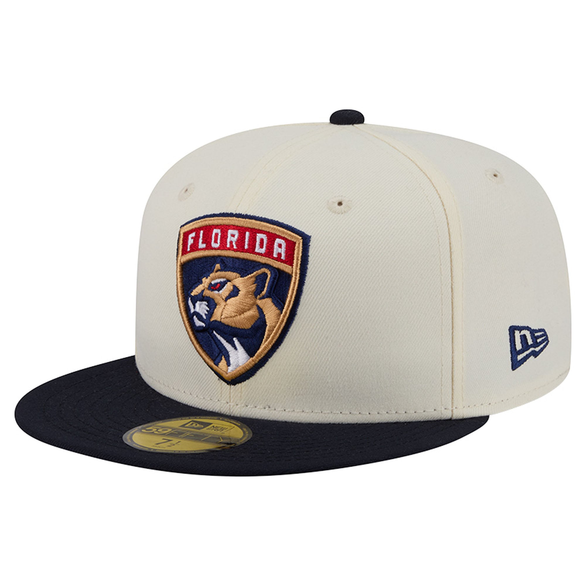 Men's New Era Cream Florida Panthers America's 250th Two-Tone 59FIFTY Fitted Hat