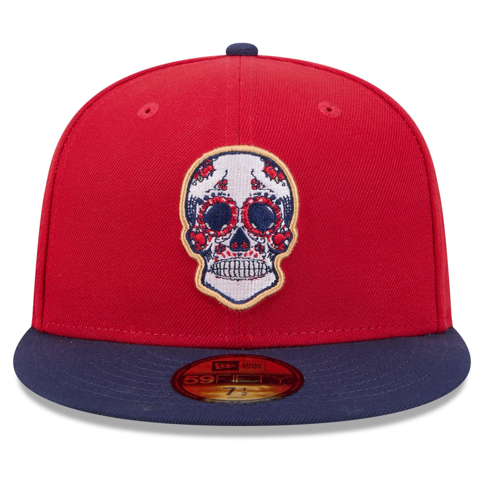 Casquette ajustée 59FIFTY Dia De Los Muertos des Florida Panthers New Era rouge/bleu marine pour hommes