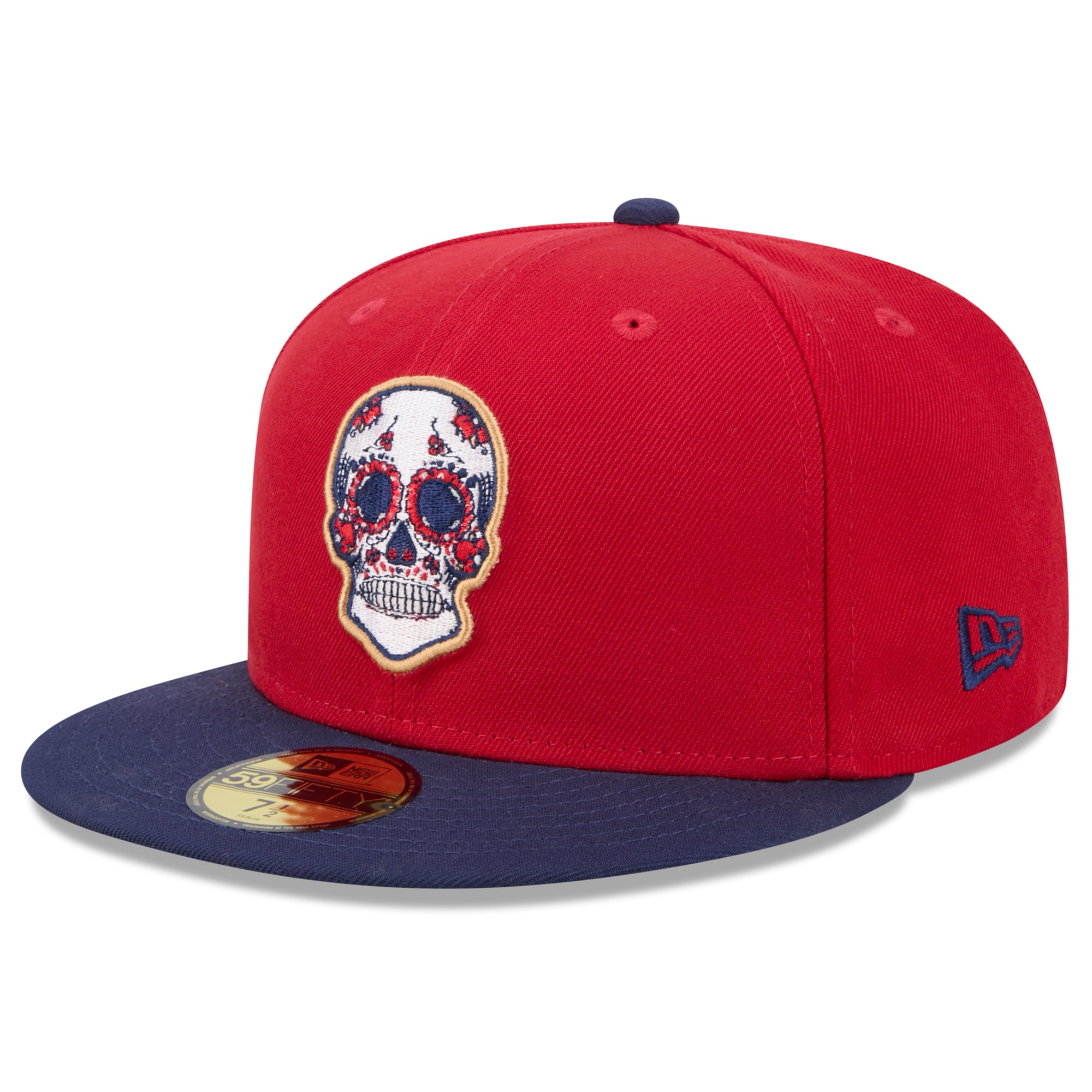 Casquette ajustée 59FIFTY Dia De Los Muertos des Florida Panthers New Era rouge/bleu marine pour hommes