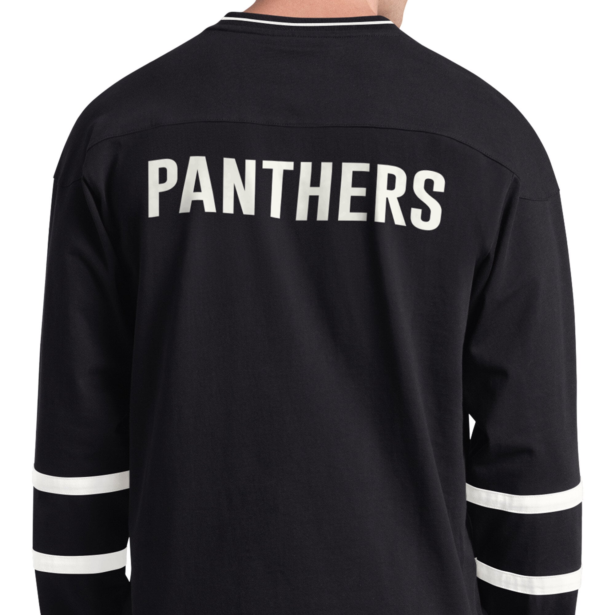 T-shirt à manches longues et col en V Starter Black Florida Panthers pour homme
