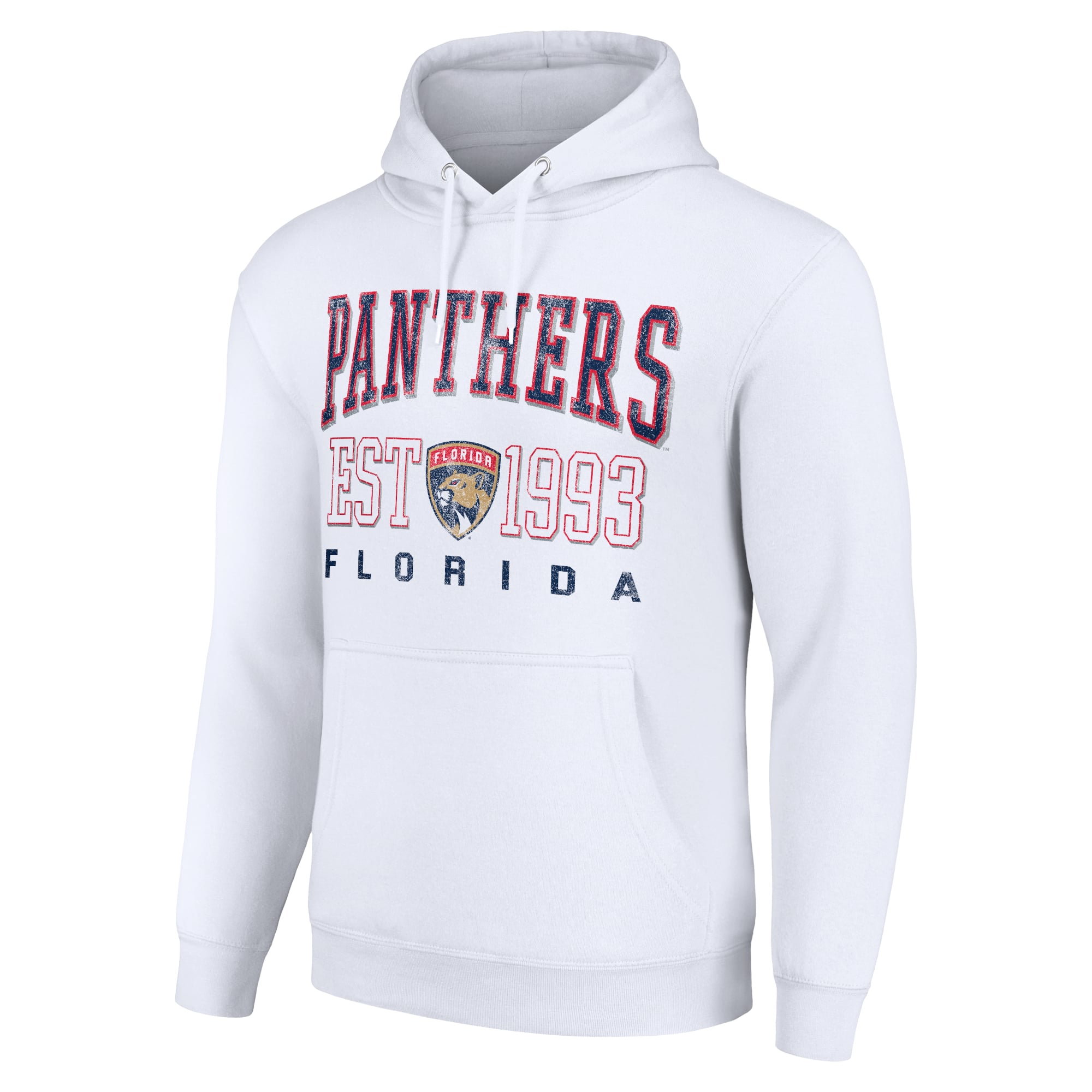 Men's Starter White Florida Panthers Graphic Pullover Hoodie