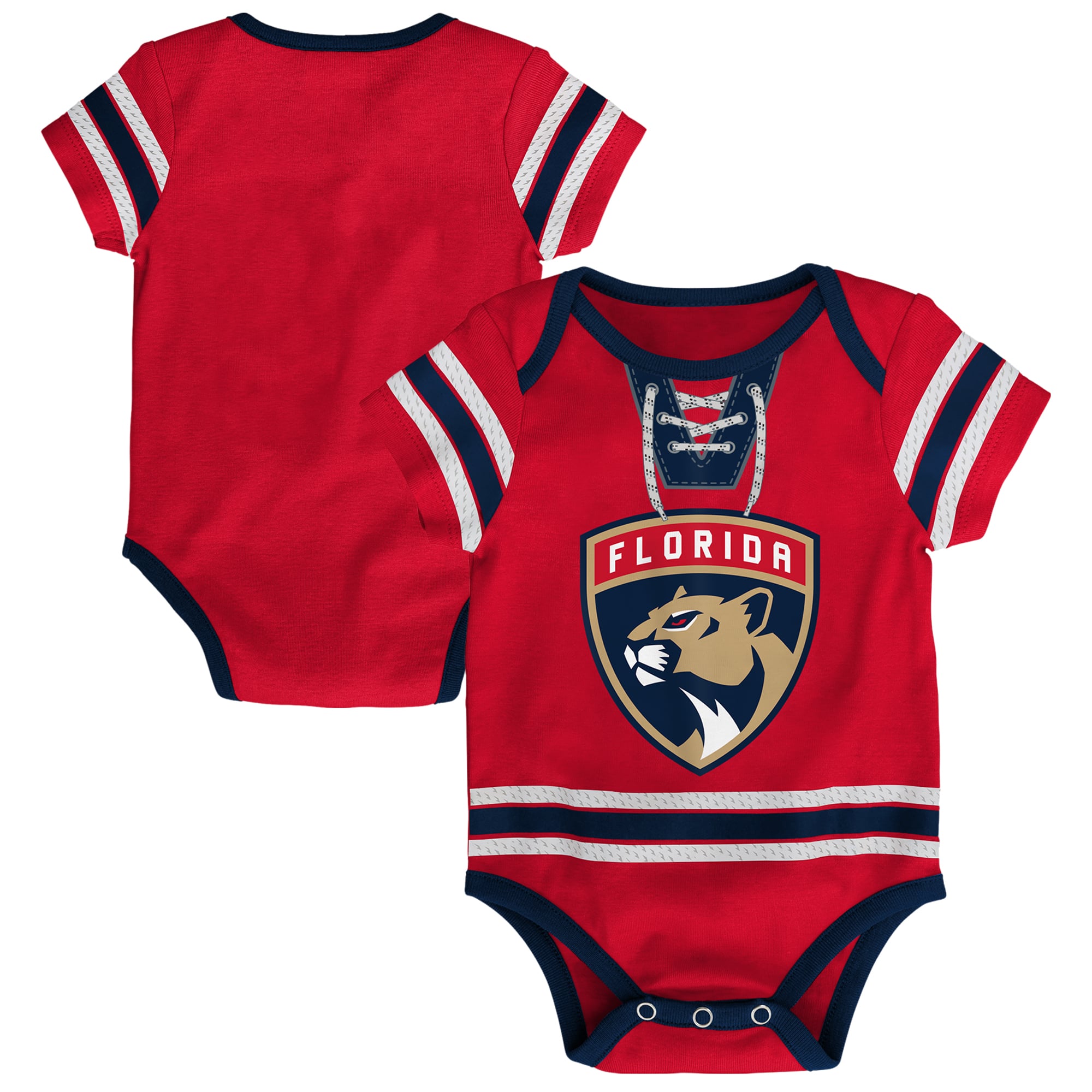 Body de hockey rouge pour nouveau-né Outerstuff des Panthers la Floride