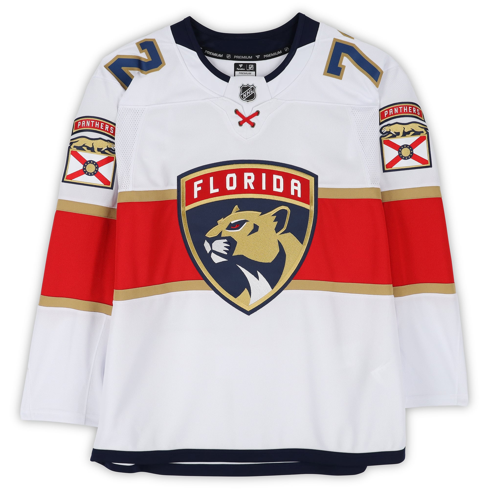 Maillot blanc autographié des Panthers de la Floride de Sergei Bobrovsky (Fanatics Premium)