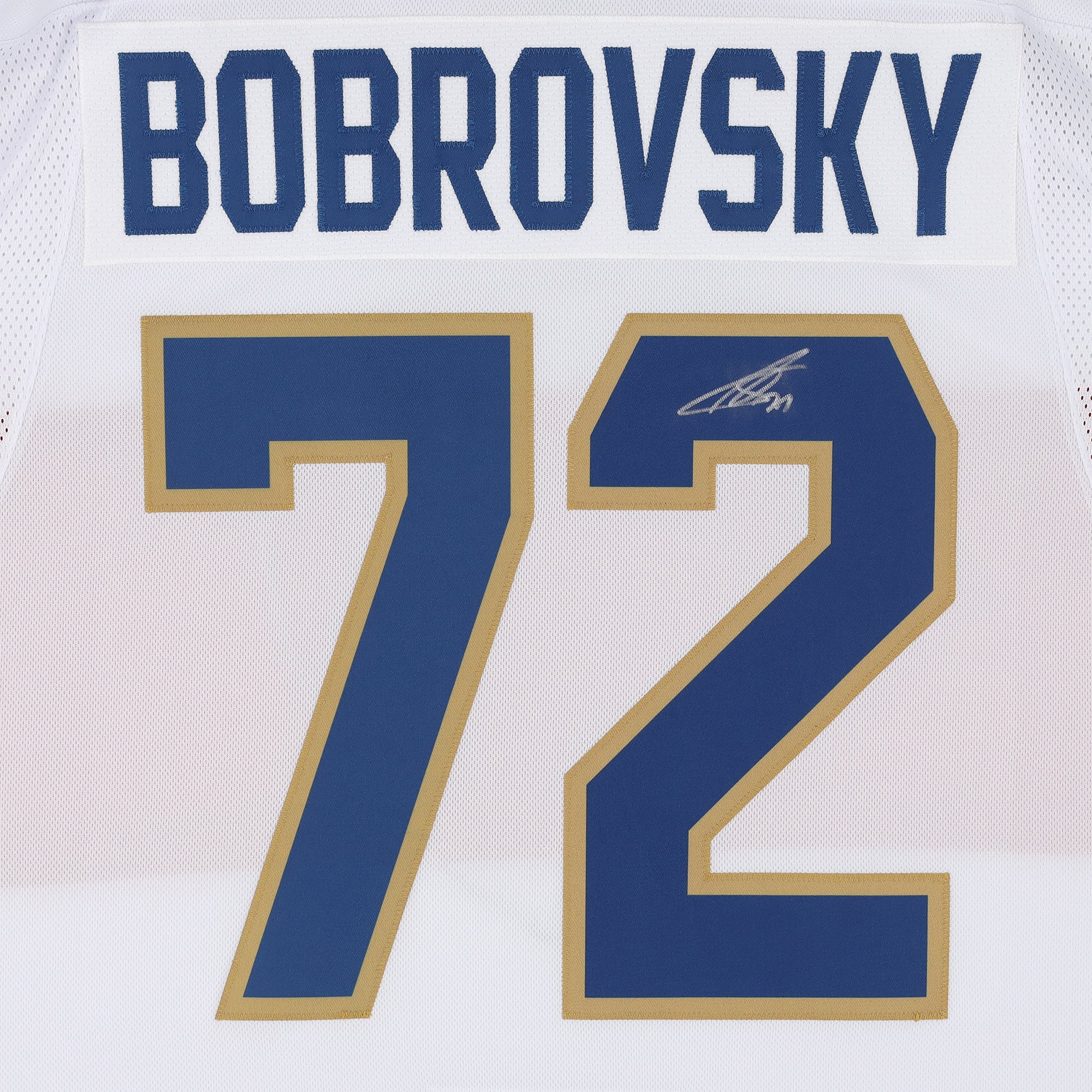 Maillot blanc autographié des Panthers de la Floride de Sergei Bobrovsky (Fanatics Premium)