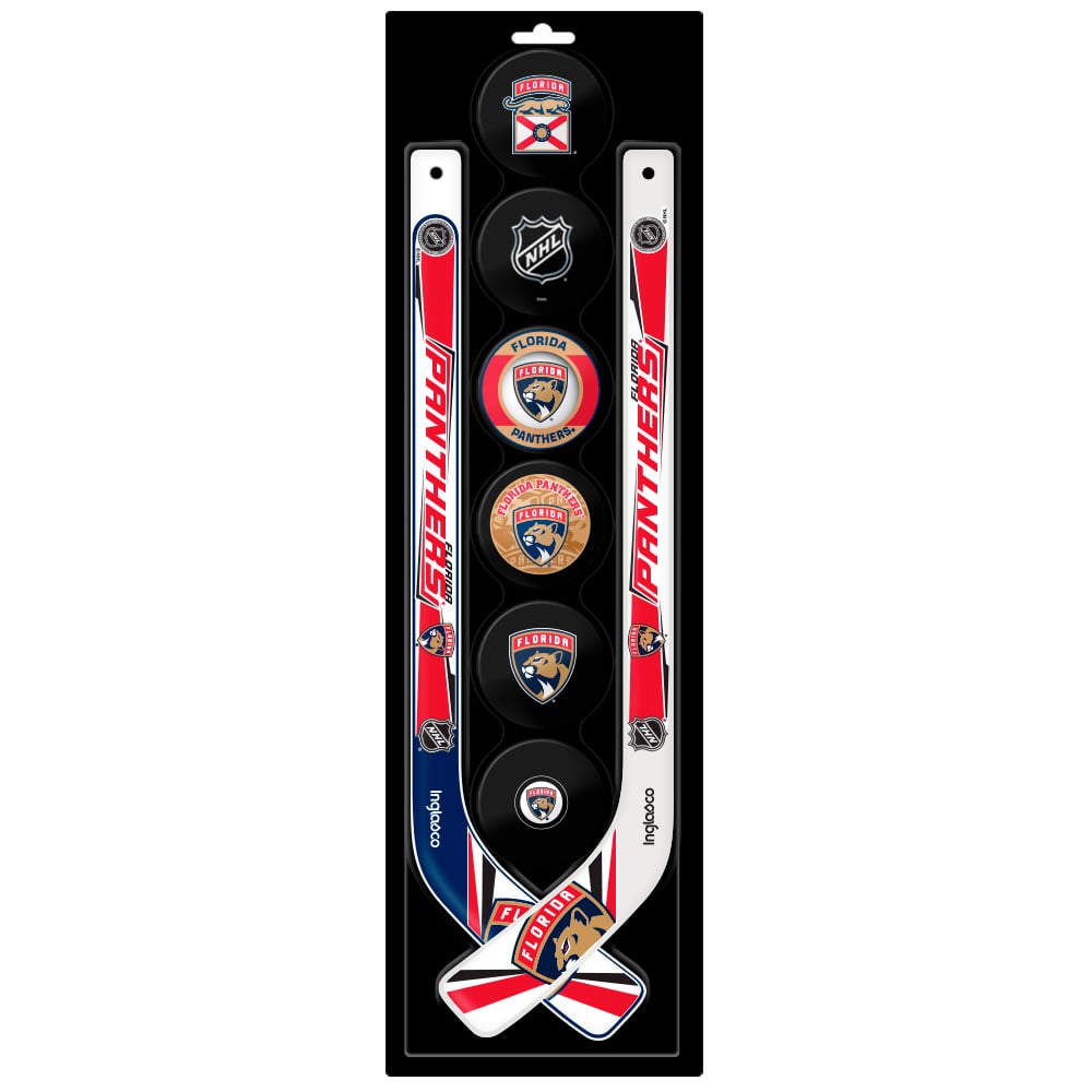 The Sports Vault Florida Panthers Mini bâton de hockey et rondelle en mousse huit pièces