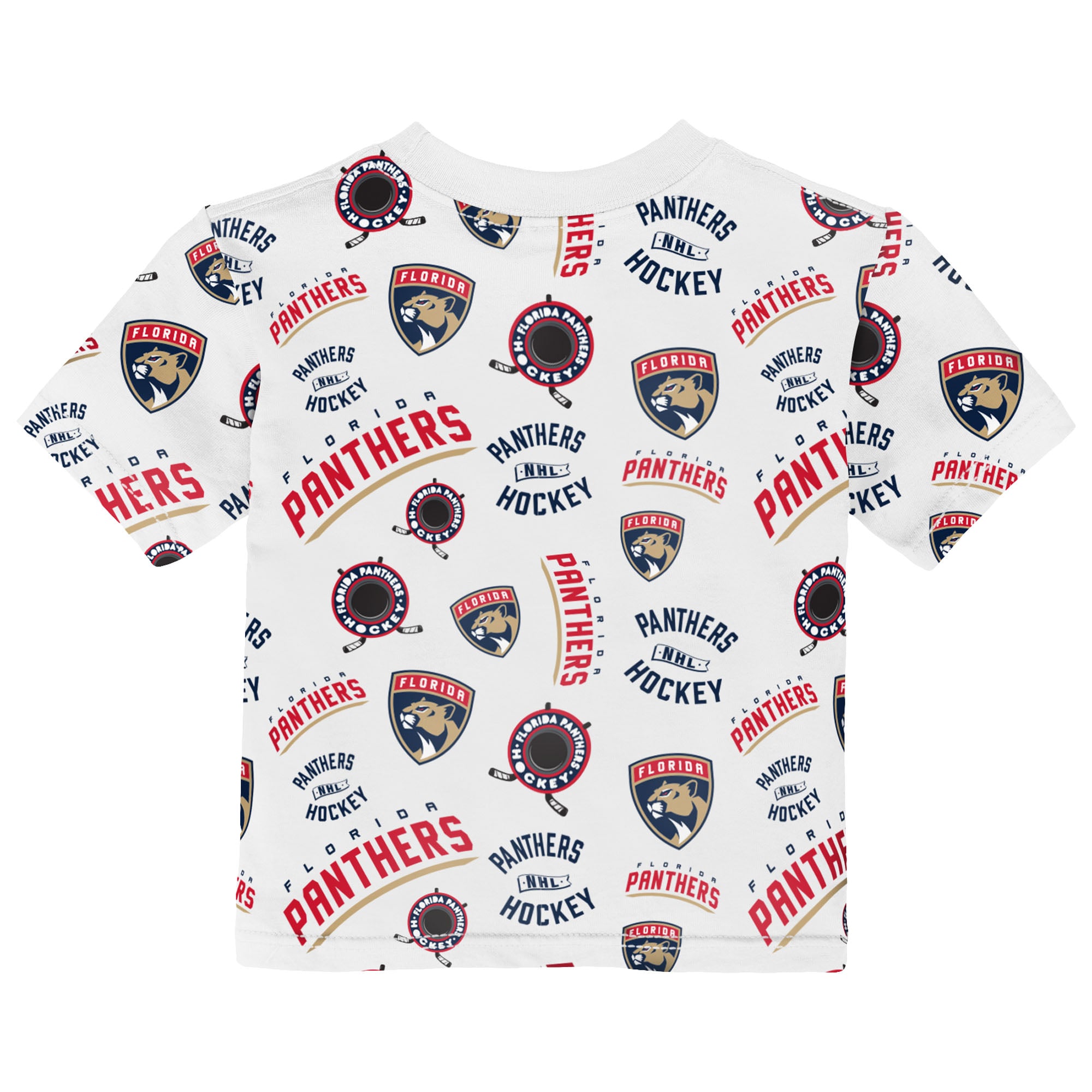 Toddler Outerstuff White Florida Panthers Run Down Allover Print T-Shirt