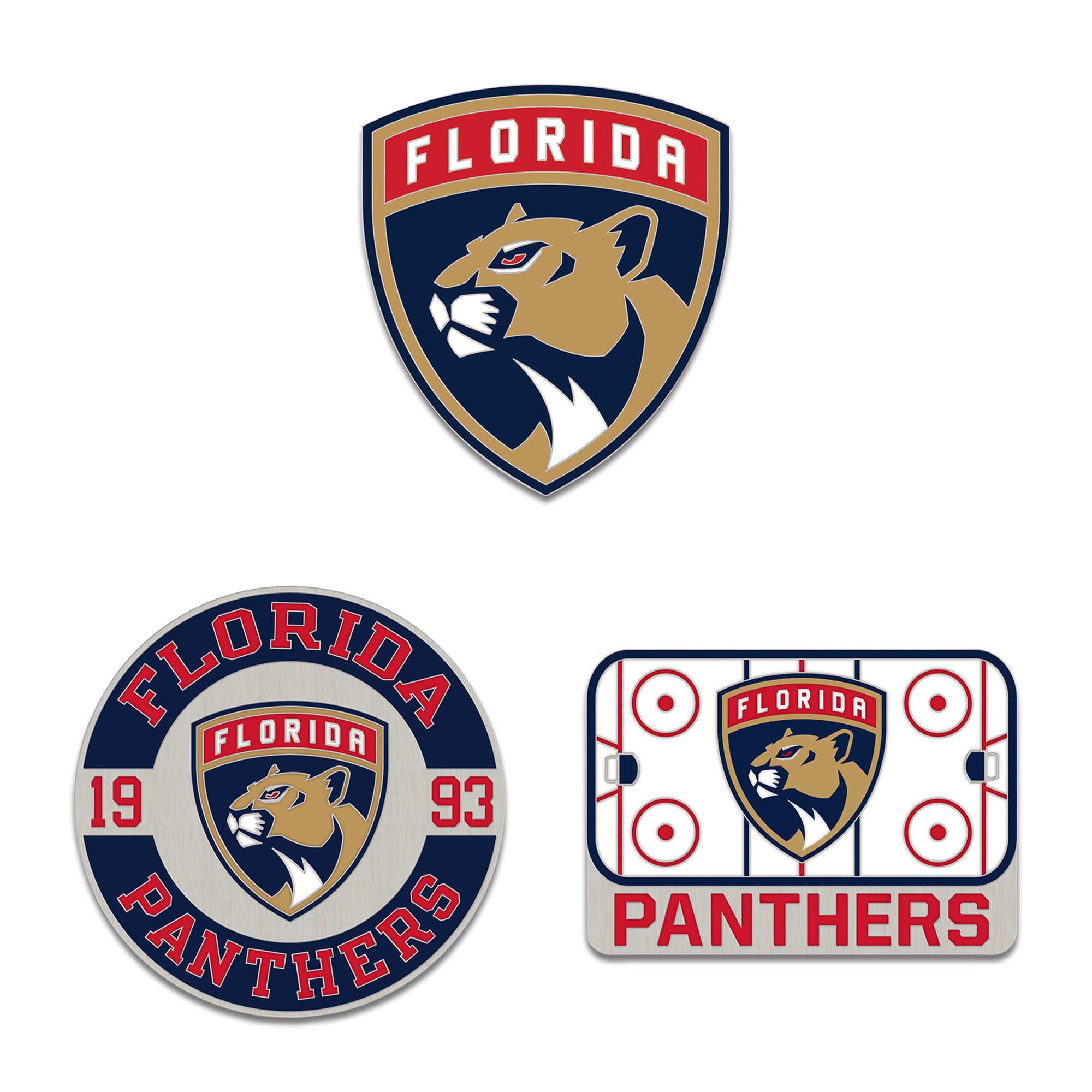 Ensemble de pin de collection en trois pièces WinCraft Florida Panthers
