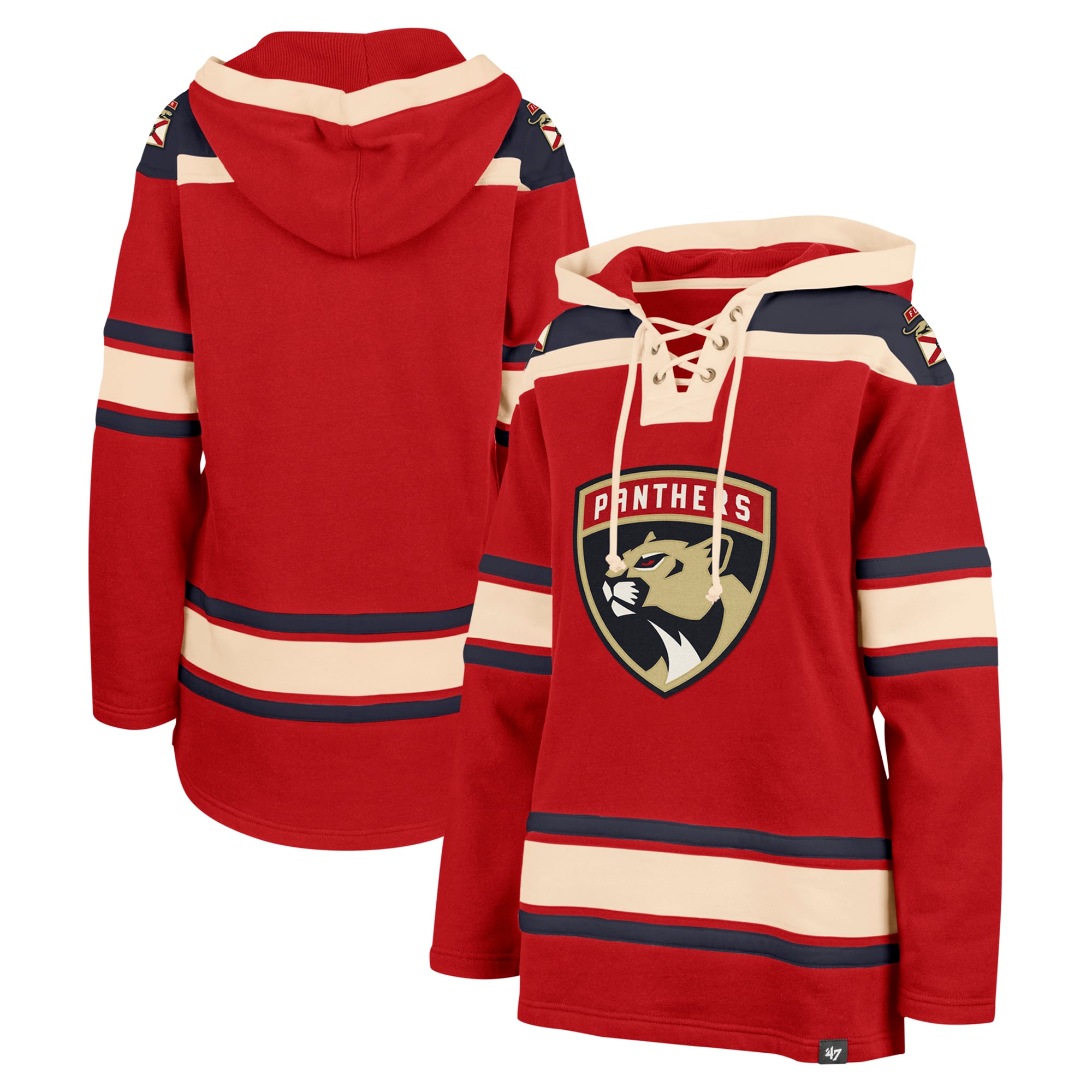 Sweat à capuche enfiler Superior Lacer Red Florida Panthers '47 pour femme