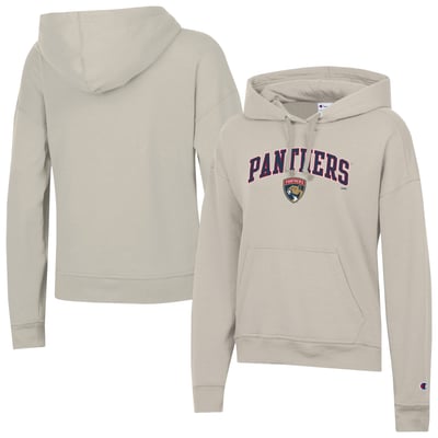 Florida Panthers Champion Women's  Arch Logo Hoodie - Oatmeal