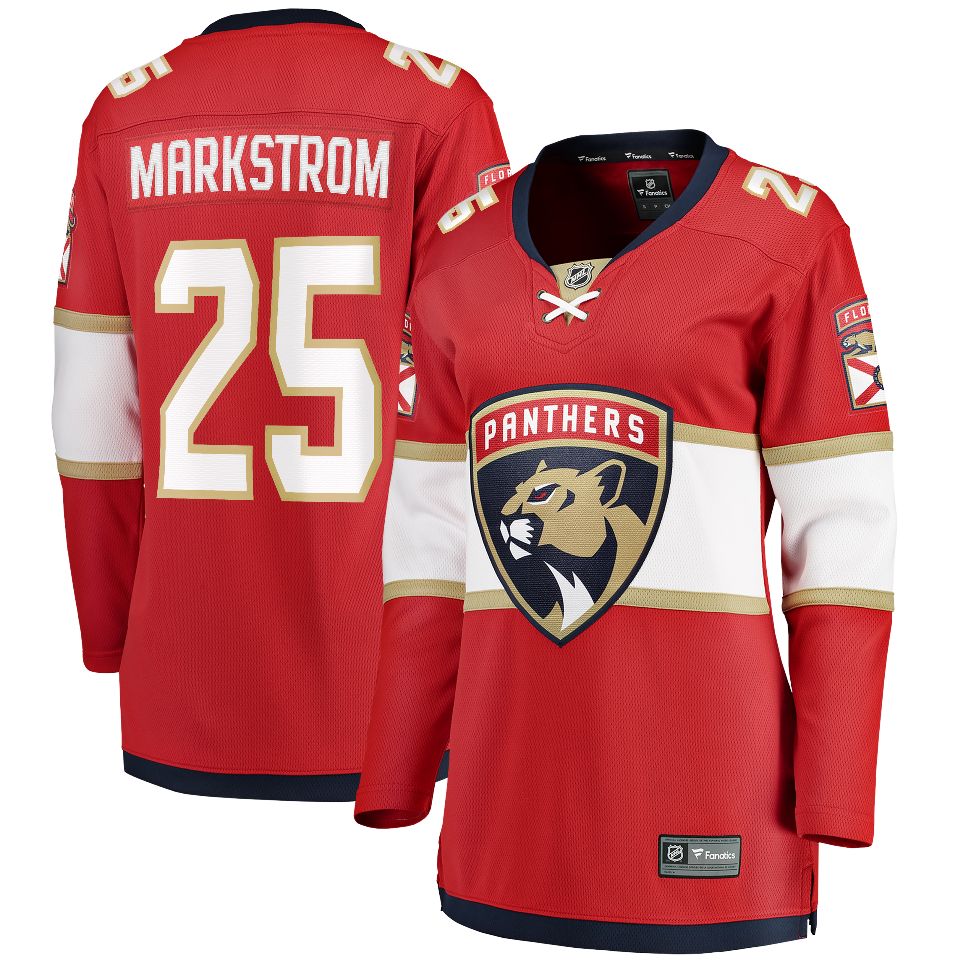 Women's Fanatics Jacob Markstrom Red Florida Panthers Home Breakaway Jersey