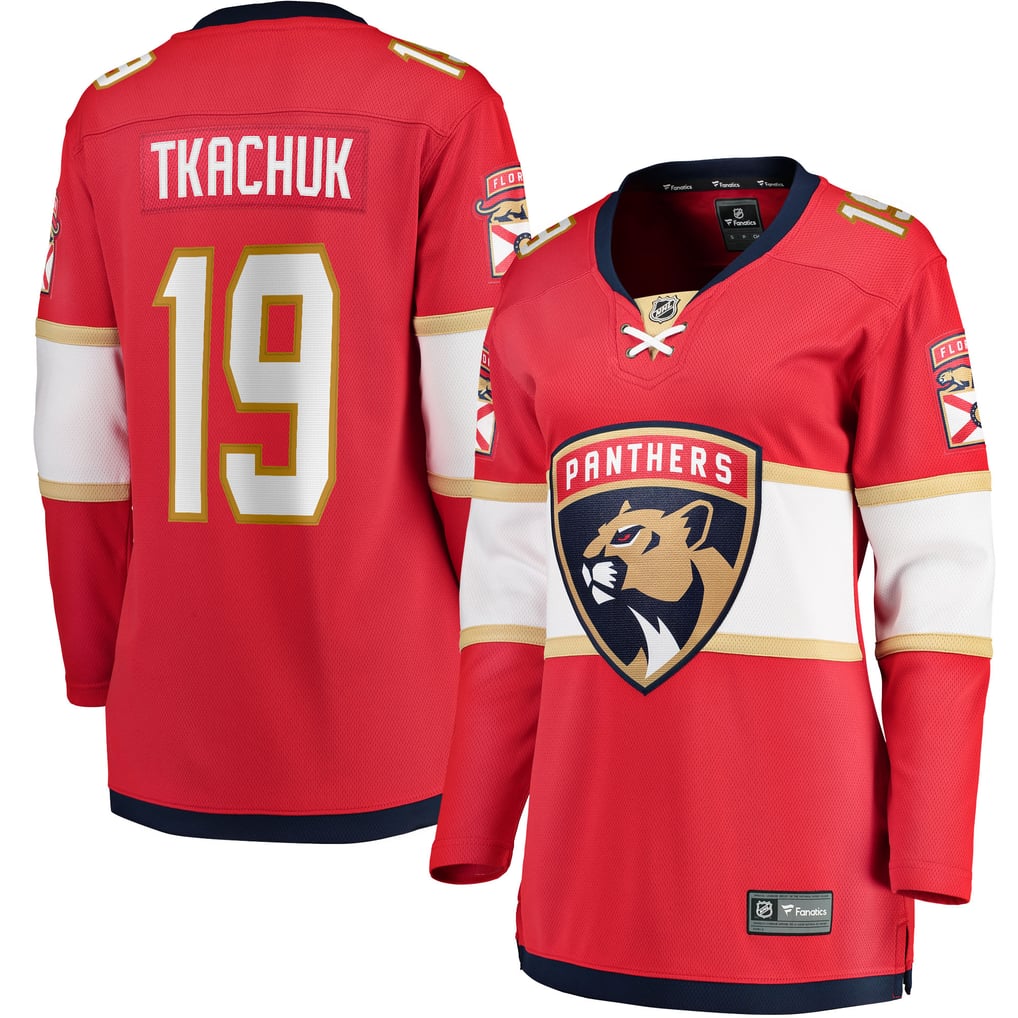 Maillot de joueur d'échappée à domicile rouge Matthew Tkachuk Fanatics des Panthers de la Floride pour femmes