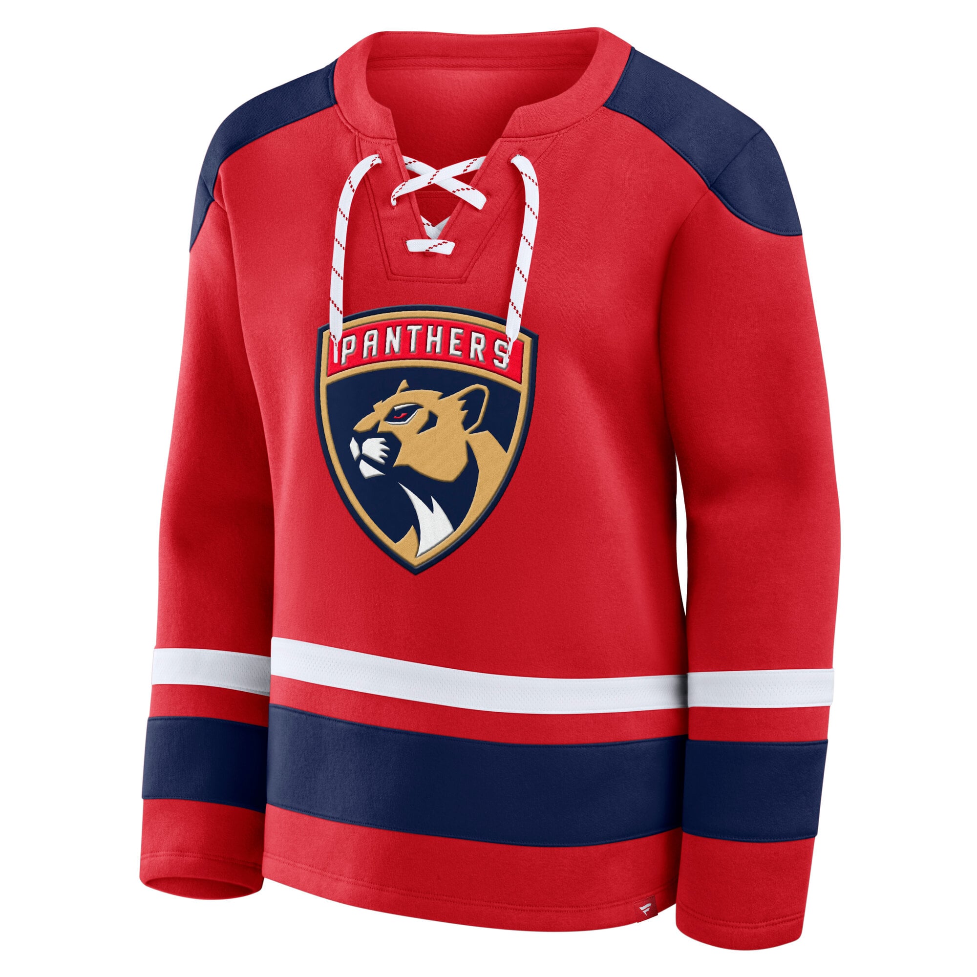 Sweat-shirt à manches longues et lacets Fanatics Red Florida Panthers Icing pour femme