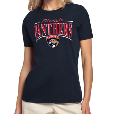 Florida Panthers Starter Women's Arch Stripe T-Shirt - Navy