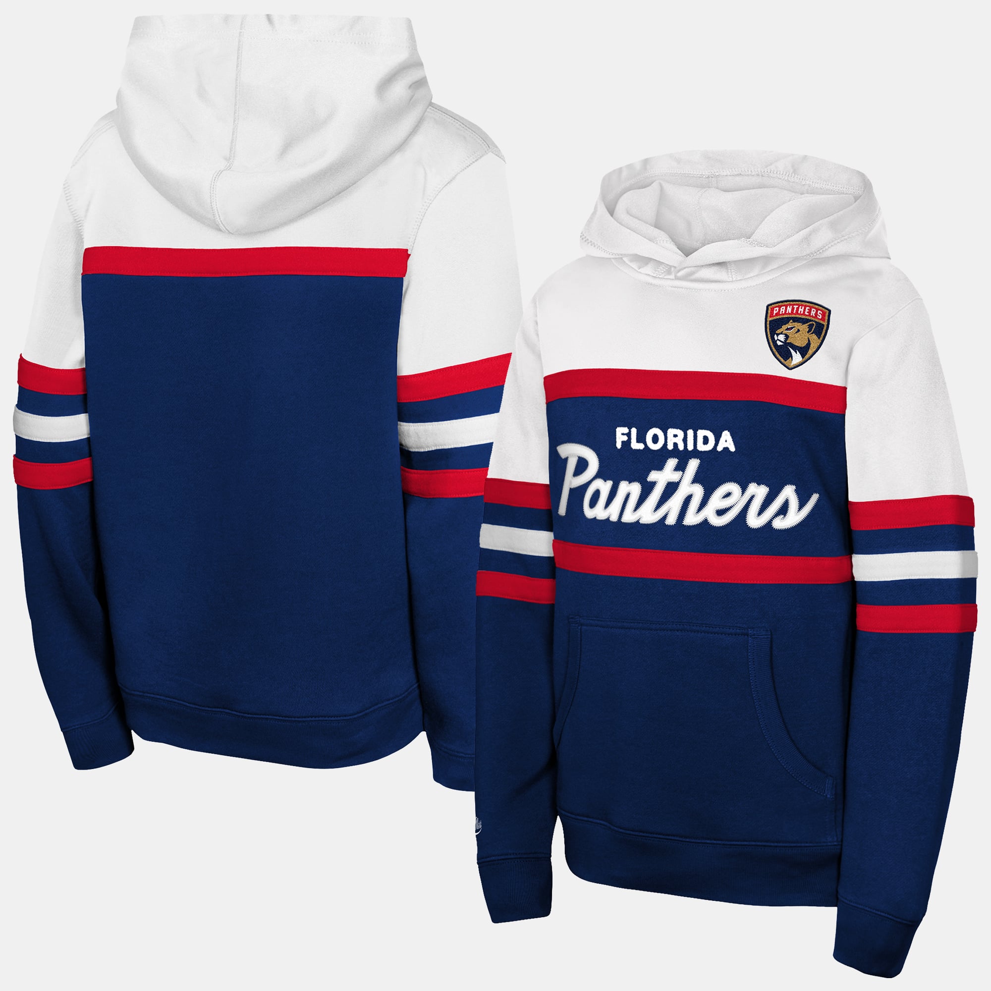 Youth Mitchell & Ness  Navy Florida Panthers Head Coach Hoodie