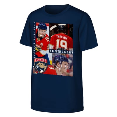 Matthew Tkachuk Florida Panthers Outerstuff Youth All For One T-Shirt - Navy