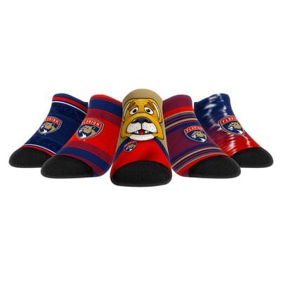  Florida Panthers Rock Em Youth Super Fan Five-Pack Low-Cut Socks Set - 