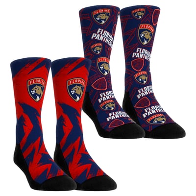  Florida Panthers Rock Em Youth Game Day Two-Pack Crew Socks - Navy
