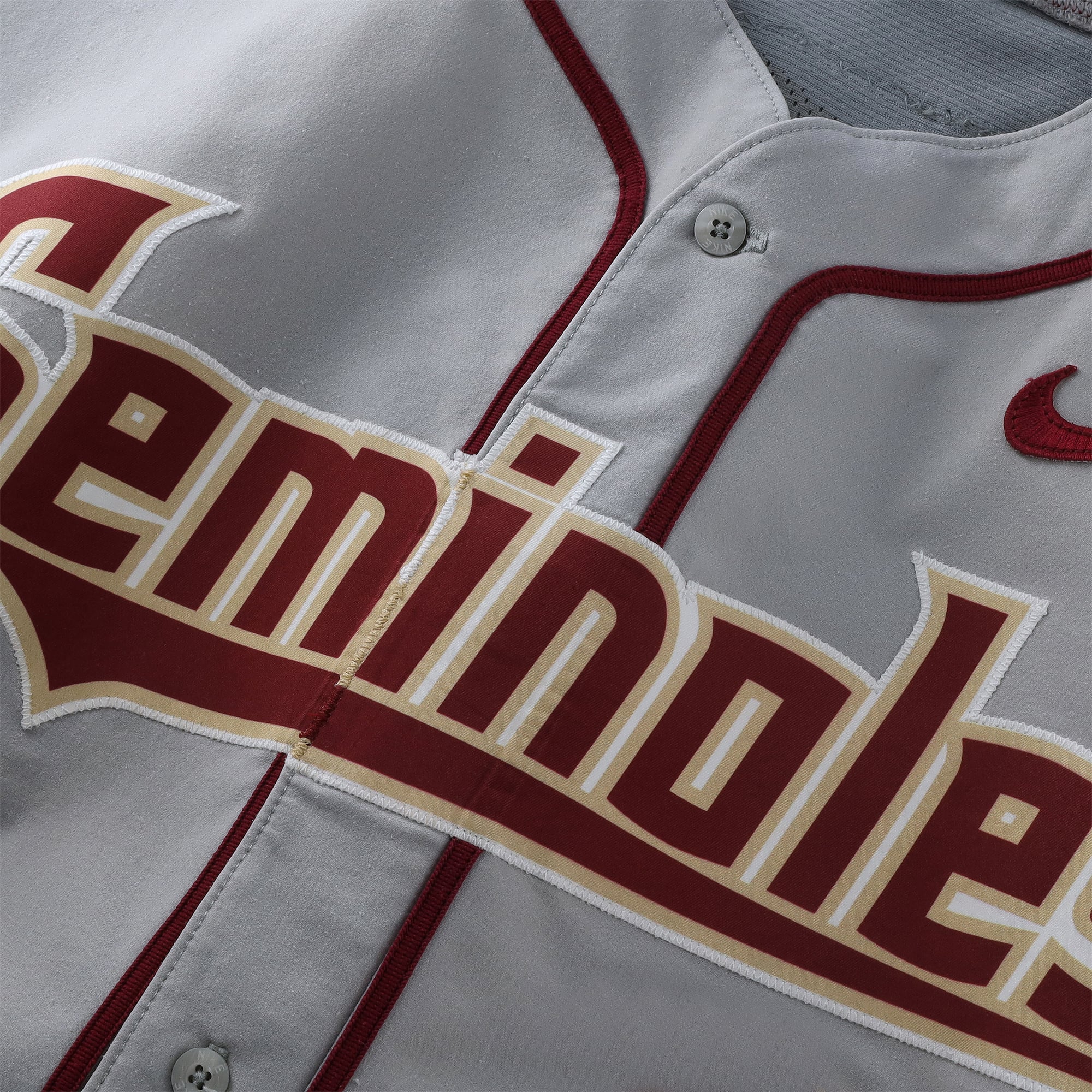 Florida State Seminoles Team-Issued #17 Gray Jersey from the 2017 College World Series - Size 46