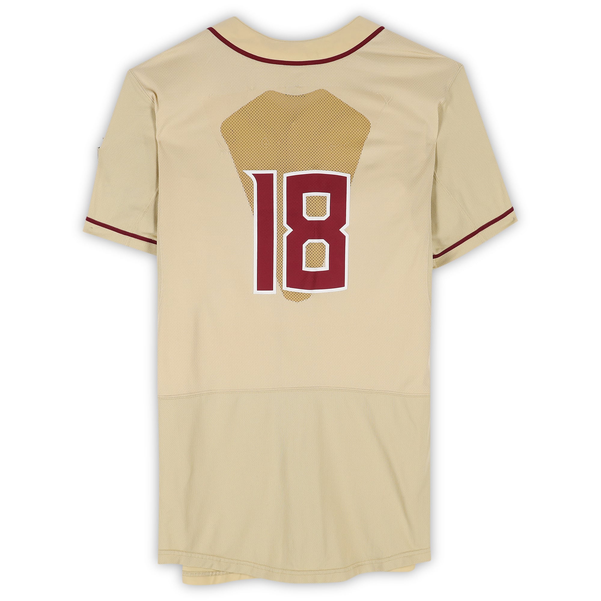 Florida State Seminoles Team-Issued #18 Gold Jersey from the 2017 College World Series - Size 48