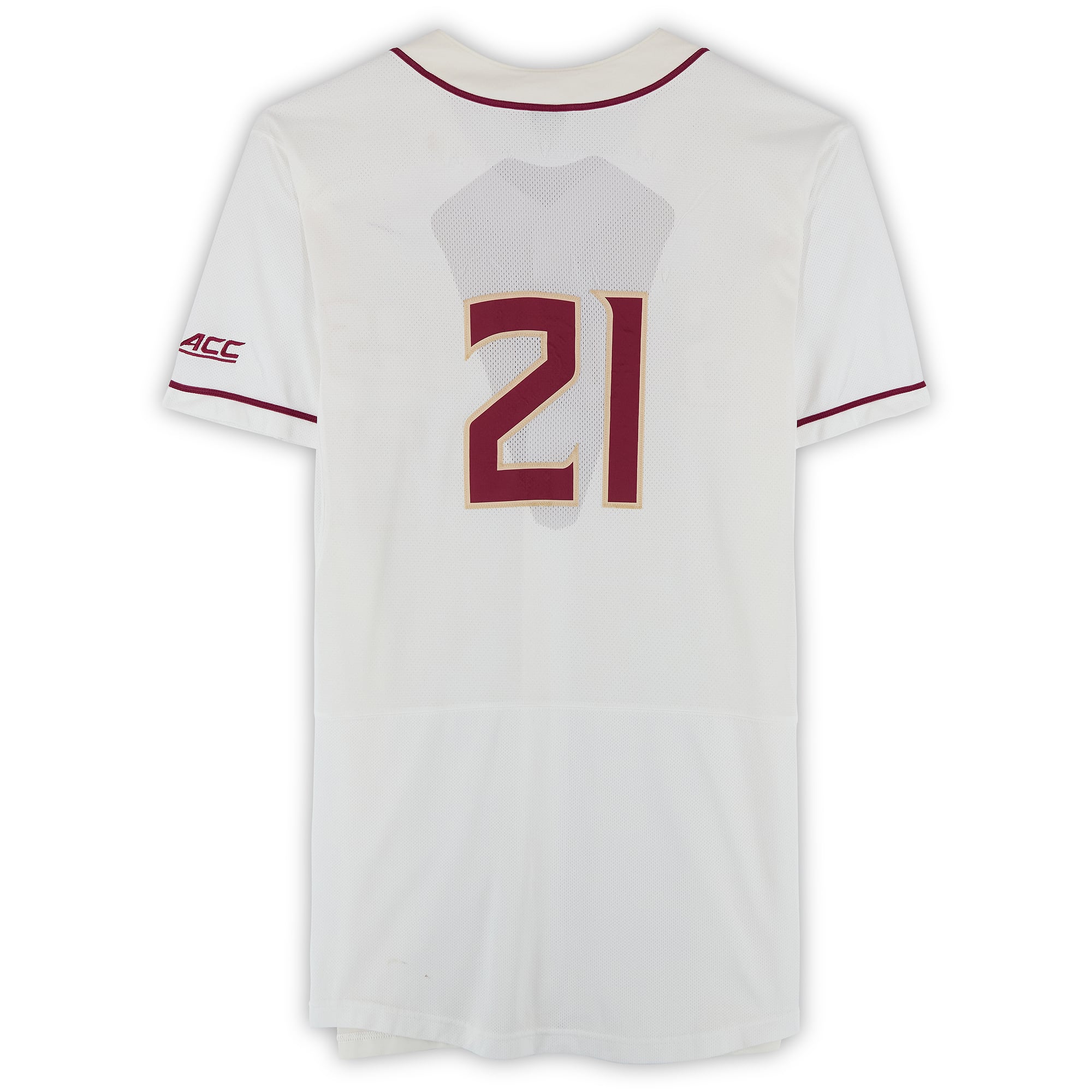 Florida State Seminoles Team-Issued #21 Jersey from the Baseball Program