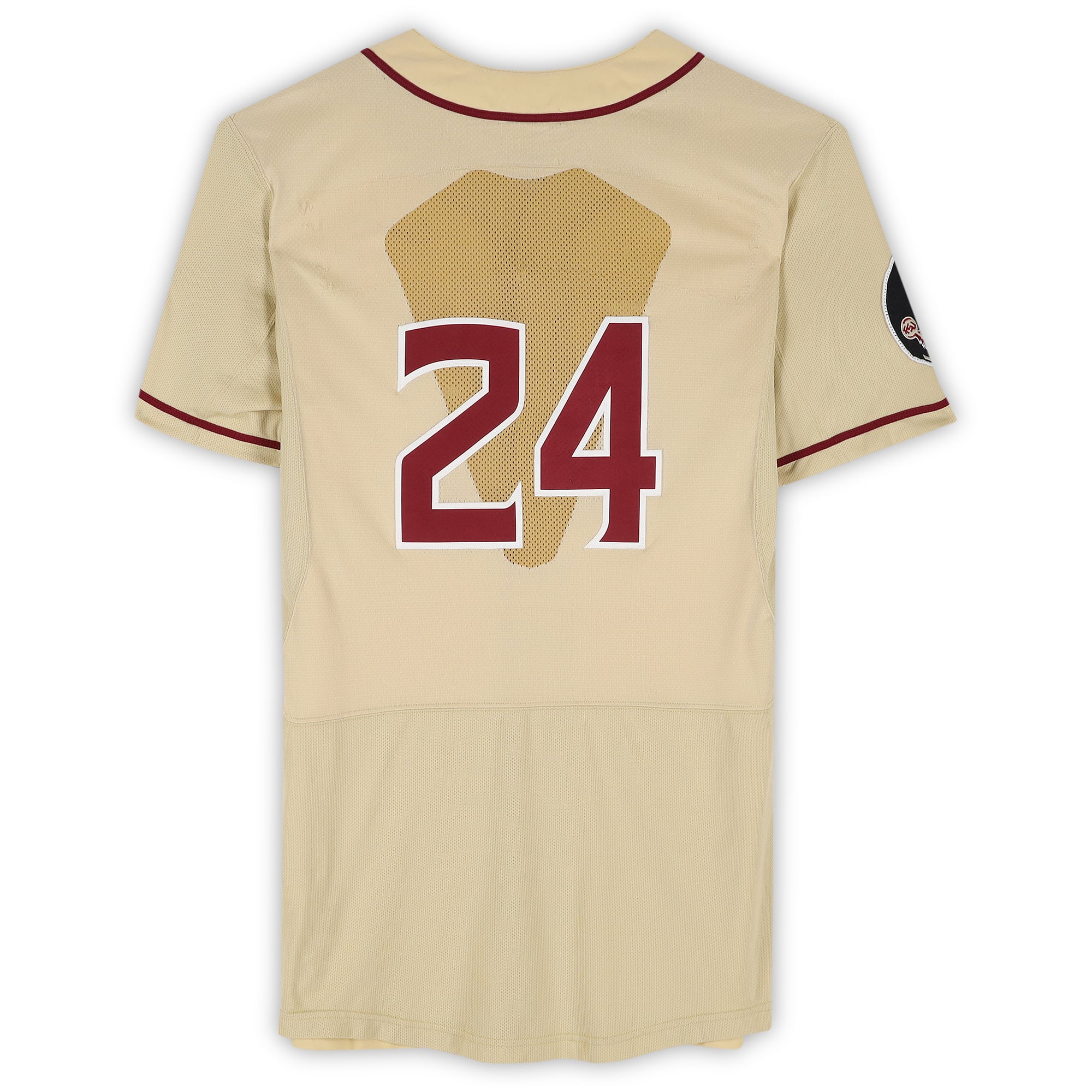 Florida State Seminoles Team-Issued #24 Gold Jersey from the 2017 College World Series - Size 44