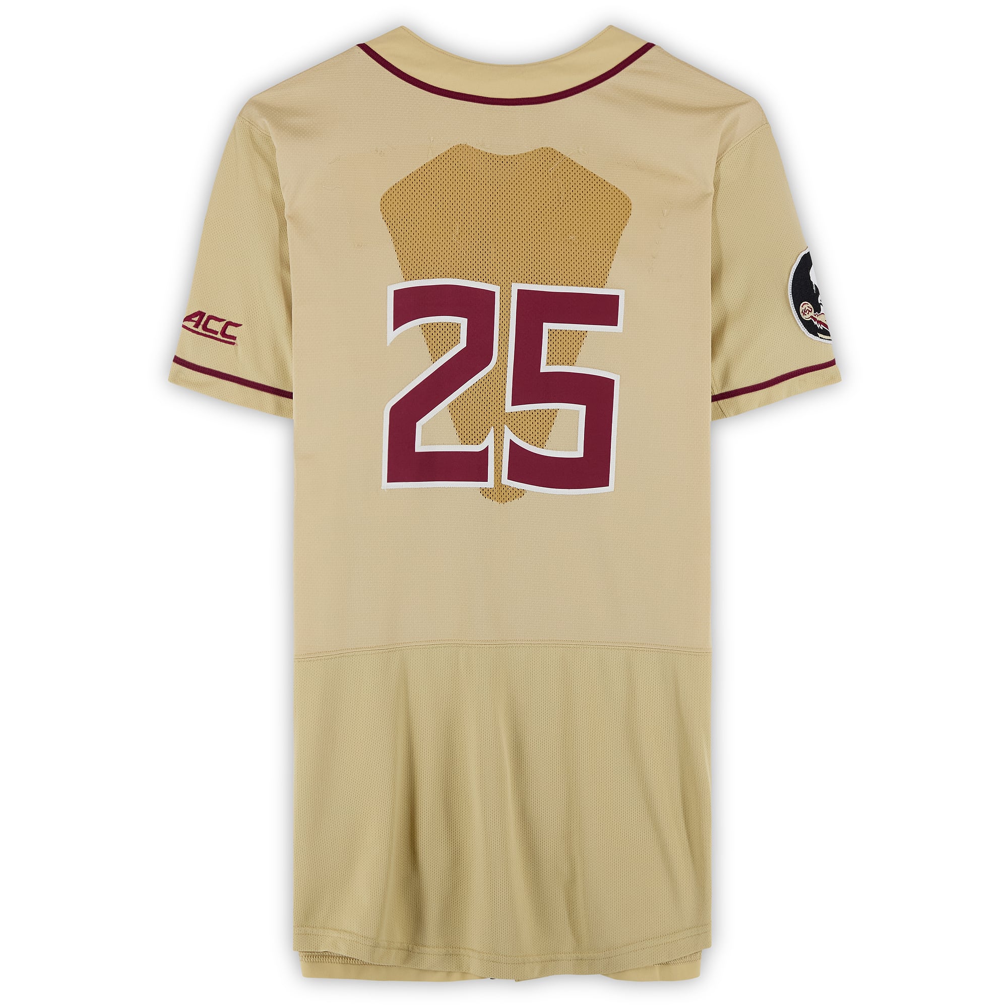 Florida State Seminoles Team-Issued #25 Gold Jersey from the Baseball Program - Size 46
