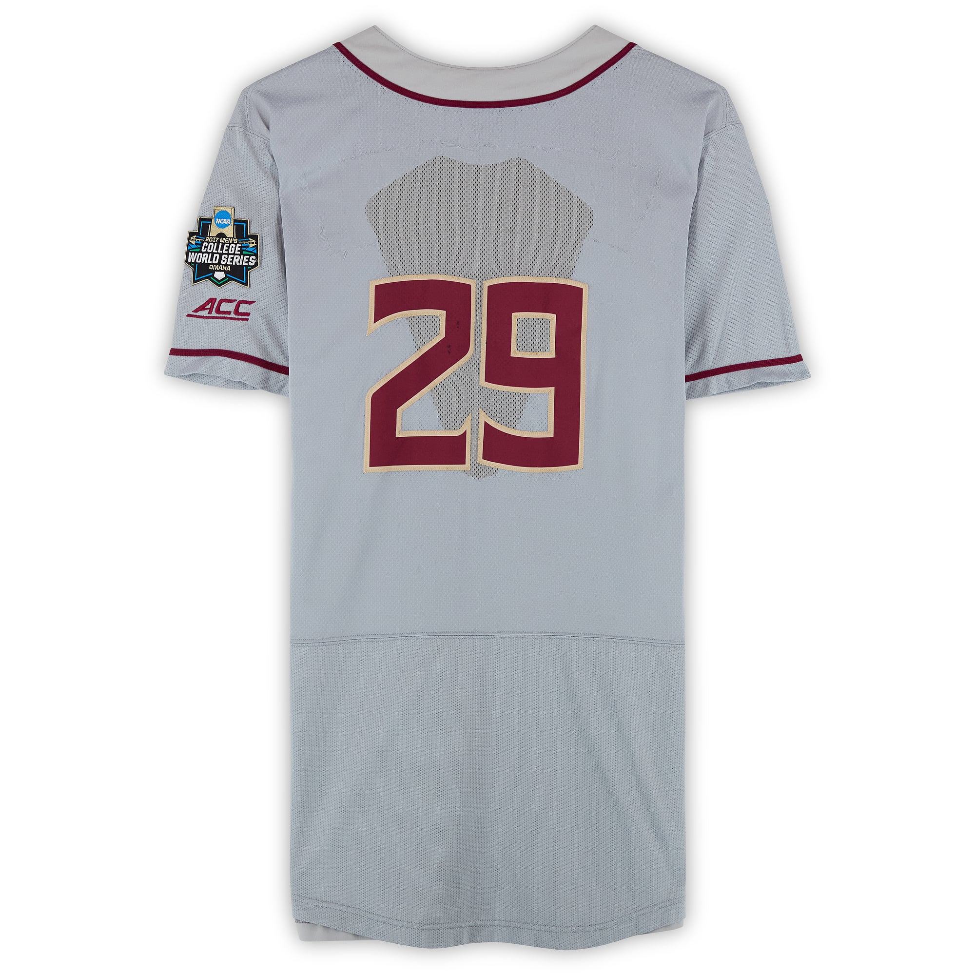 Florida State Seminoles Team-Issued #29 Jersey from the 2017 College World Series