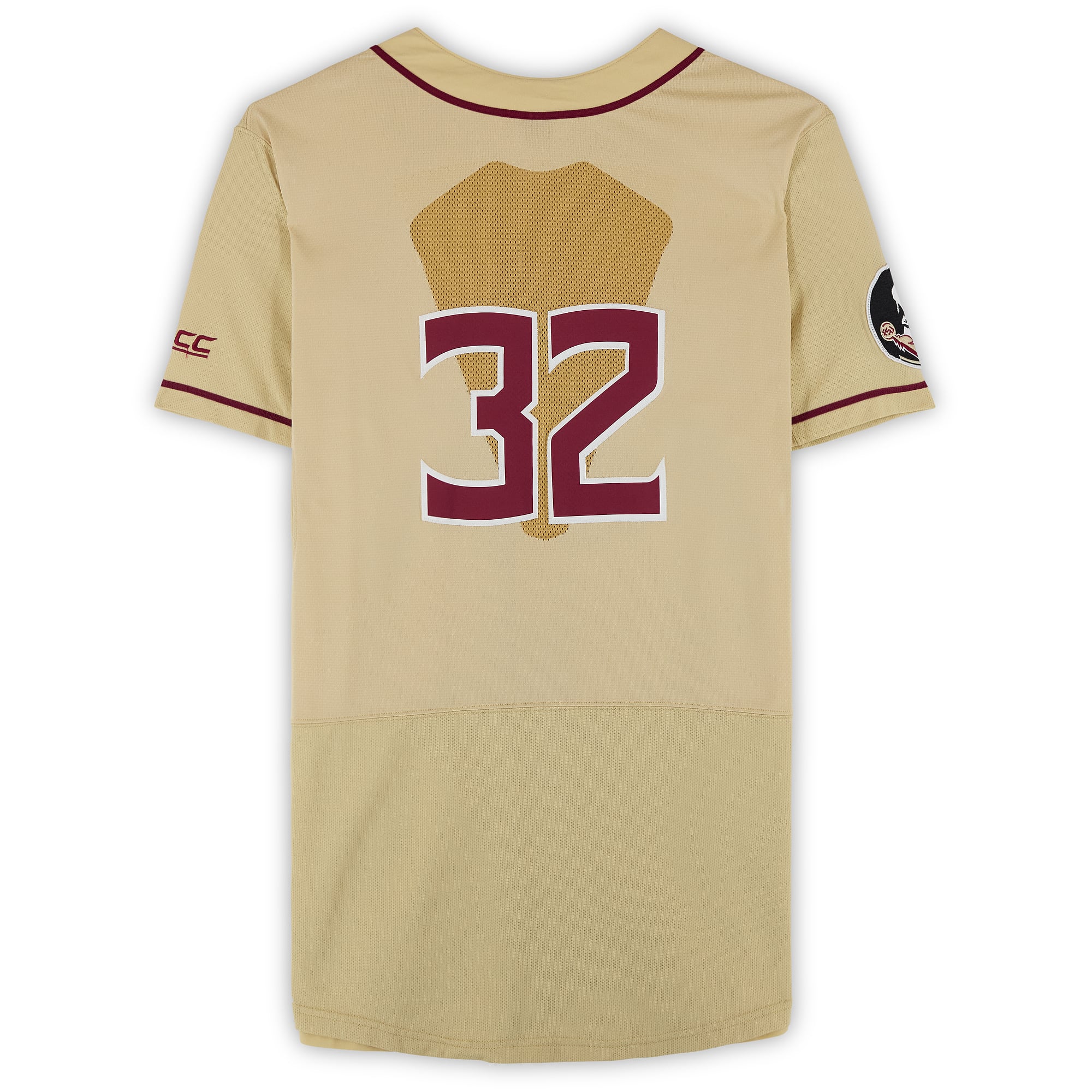 Florida State Seminoles Team-Issued #32 Gold Jersey from the Baseball Program - Size 50