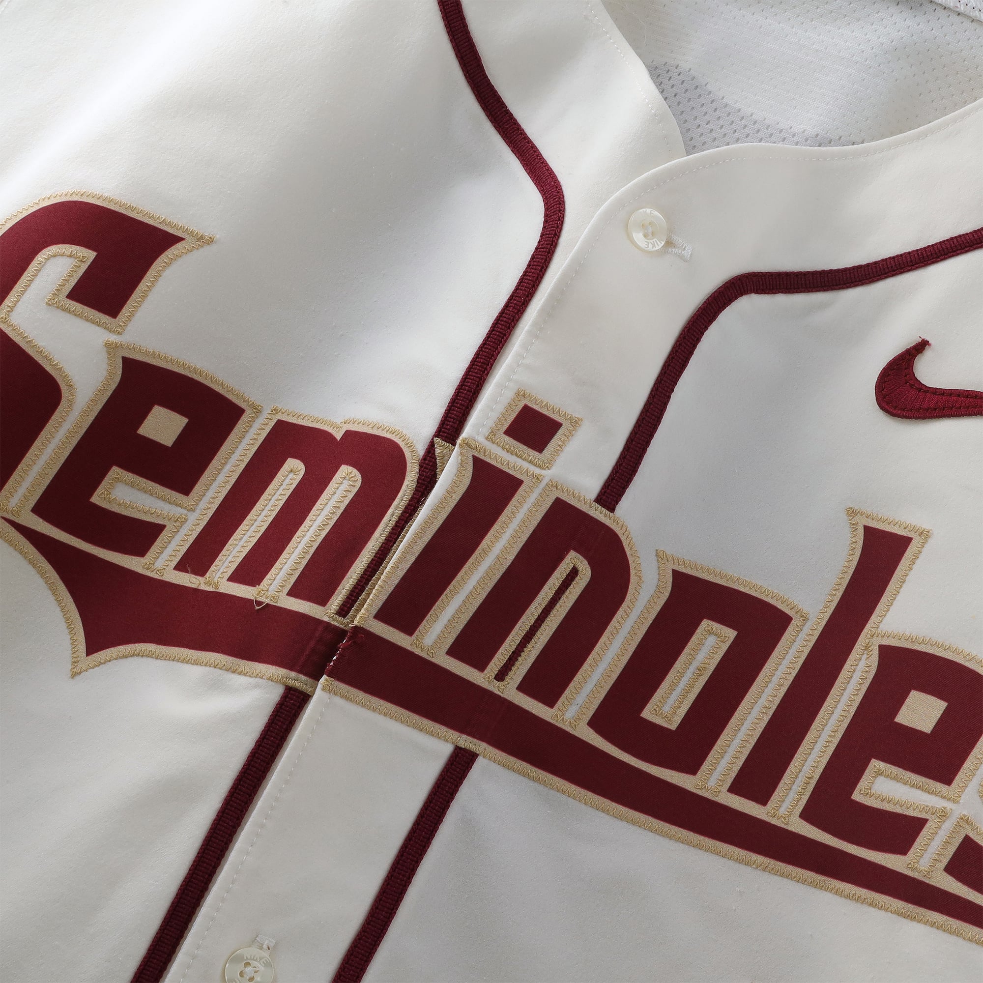 Florida State Seminoles Team-Issued #32 White Jersey from the Baseball Program - Size 50