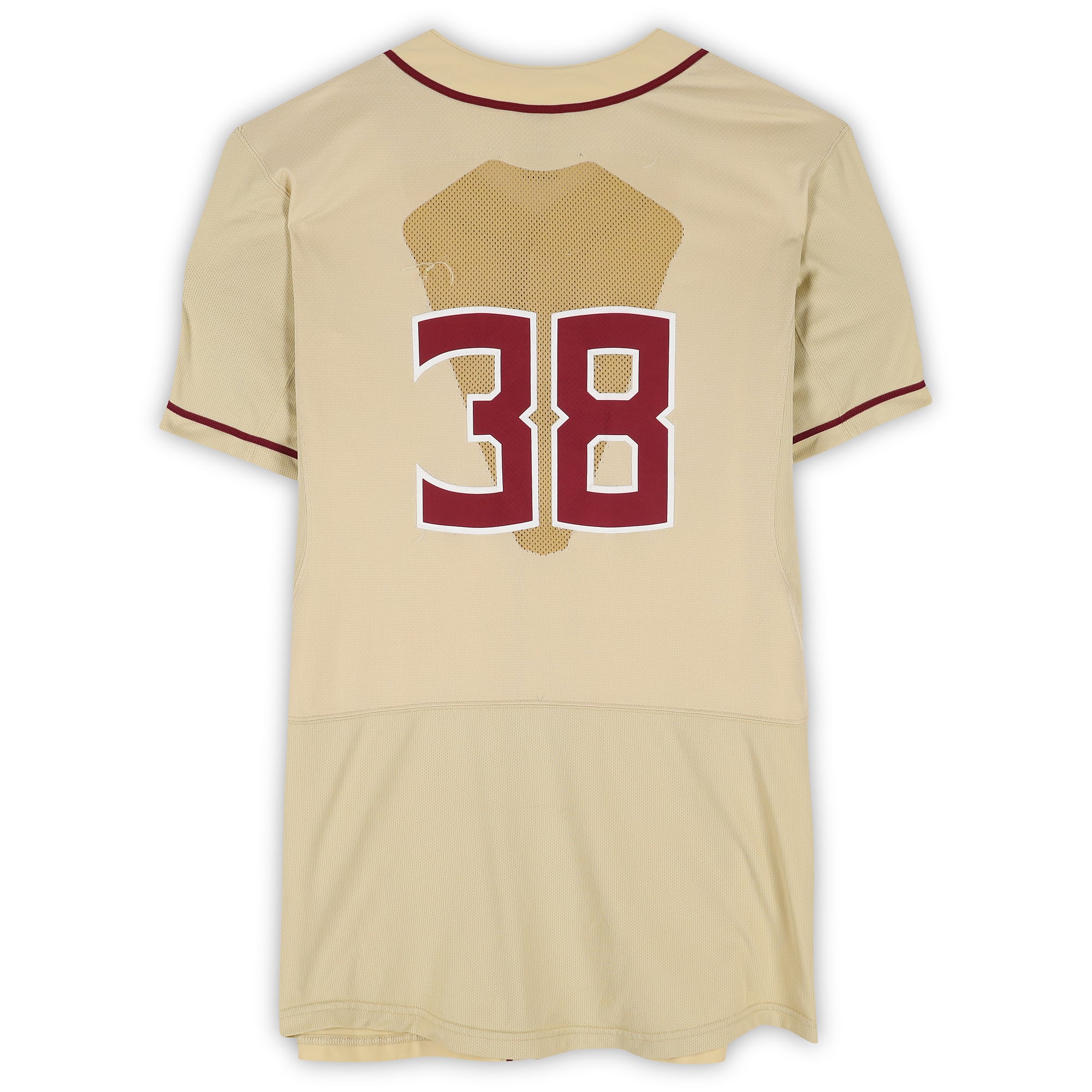 Florida State Seminoles Team-Issued #38 Gold Jersey from the 2017 College World Series - Size 46