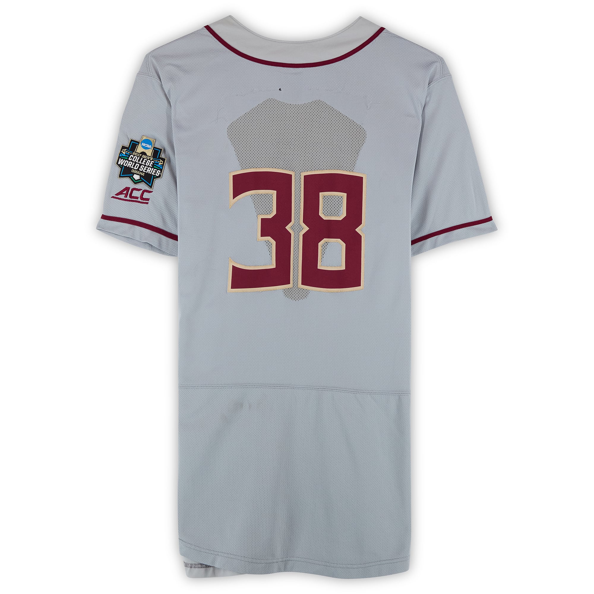 Florida State Seminoles Team-Issued #38 Jersey from the 2017 College World Series