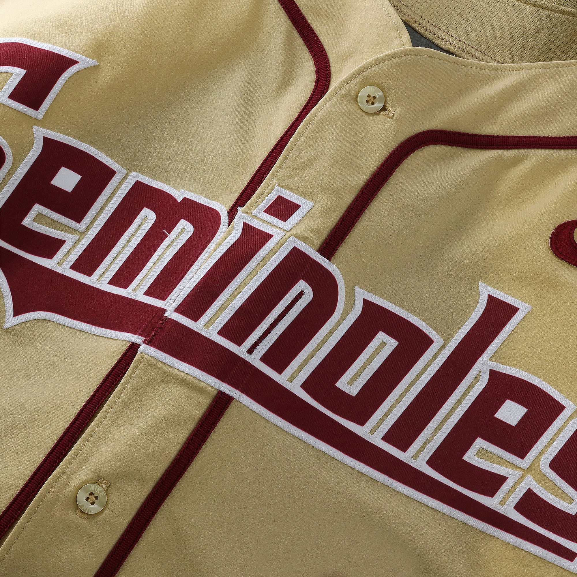 Florida State Seminoles Team-Issued #4 Gold Jersey from the 2017 College World Series - Size 46
