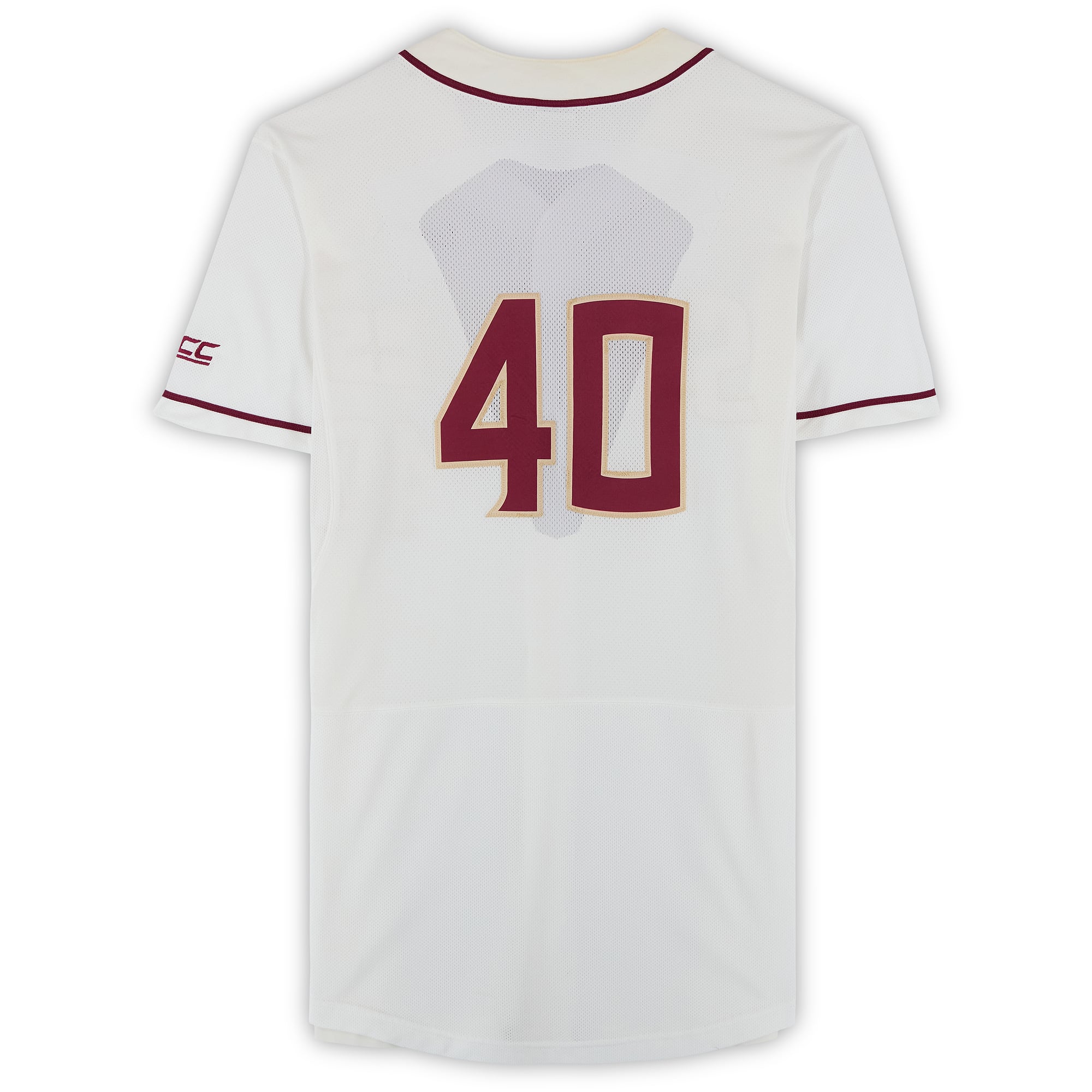 Florida State Seminoles Team-Issued #40 White Jersey from the Baseball Program - Size 46