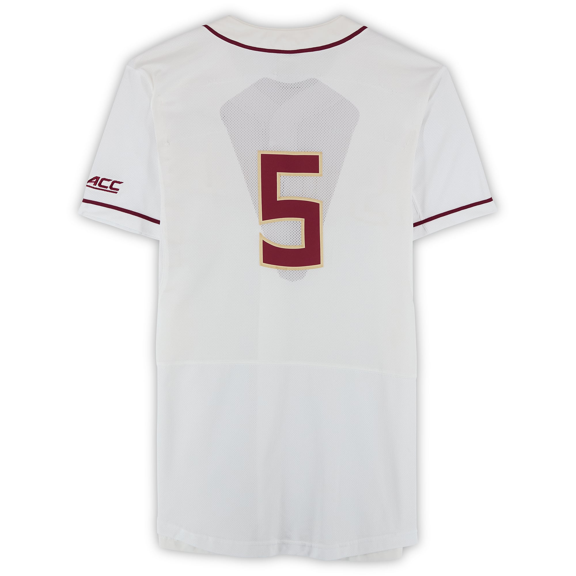 Florida State Seminoles Team-Issued #5 White Jersey from the Baseball Program - Size 46