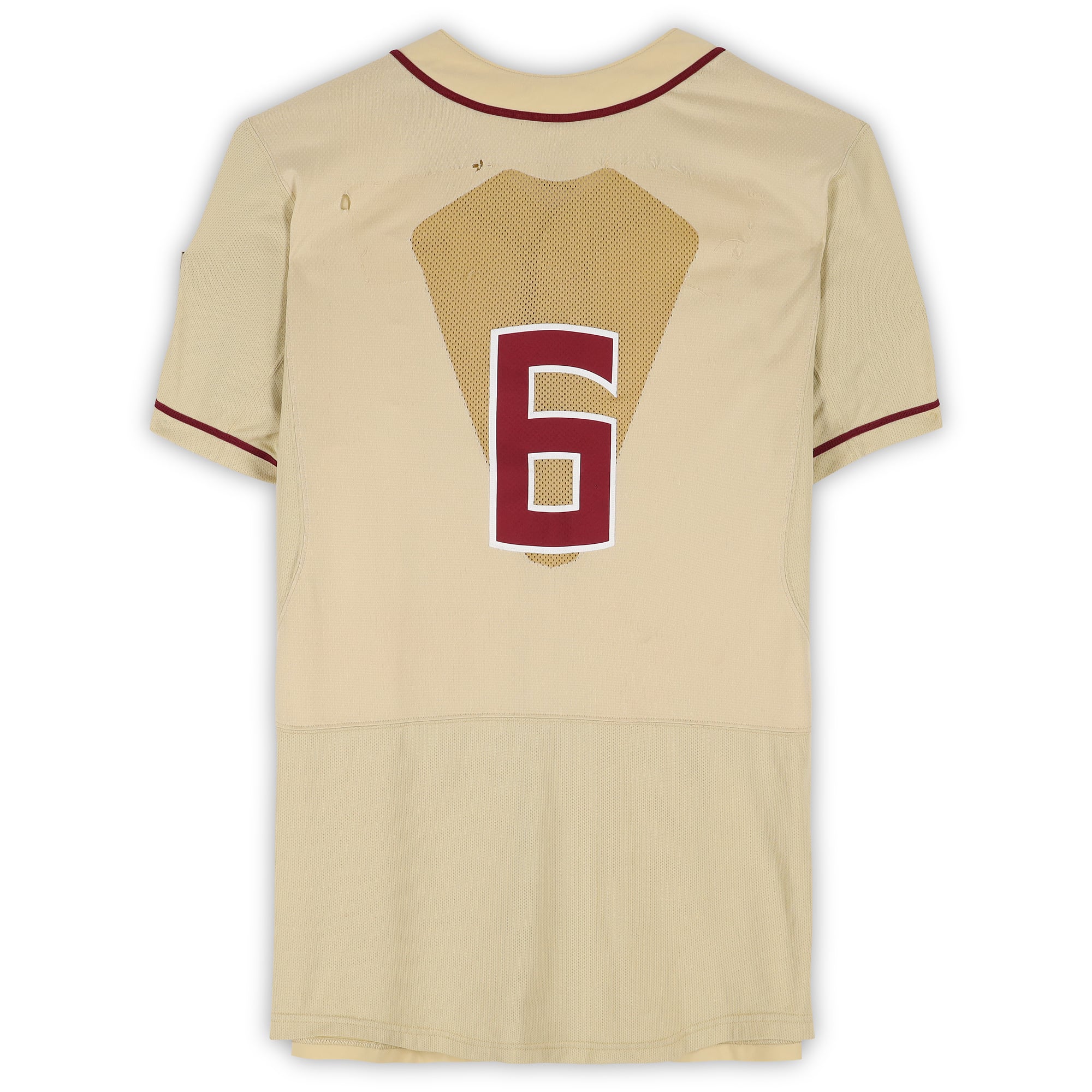 Florida State Seminoles Team-Issued #6 Gold Jersey from the 2017 College World Series - Size 46