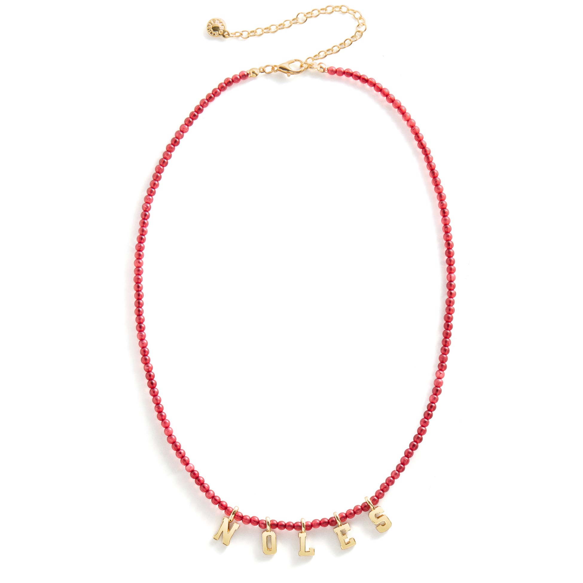BaubleBar Florida State Seminoles Delicate Beaded Slogan Necklace
