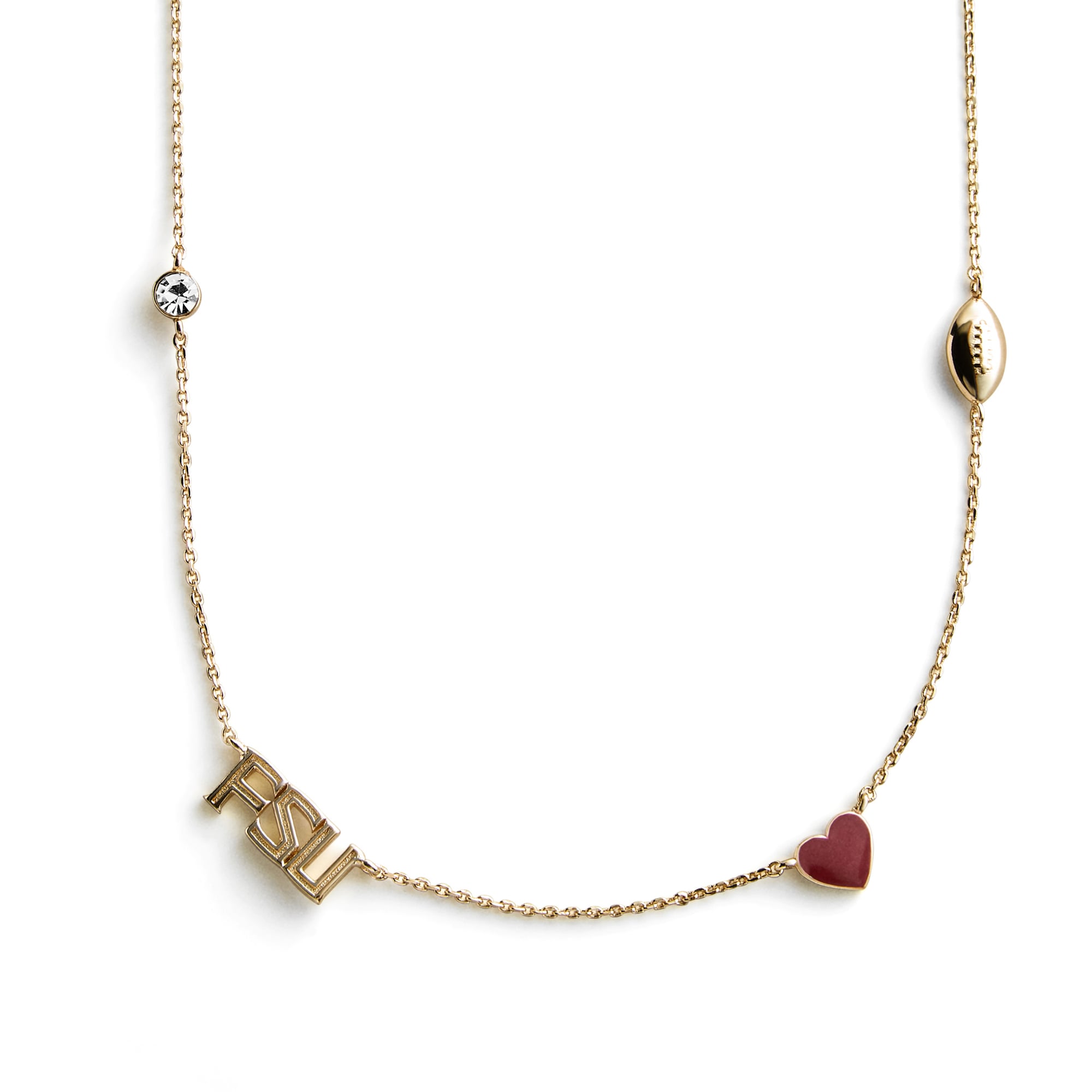 BaubleBar Florida State Seminoles Delicate Spaced Charm Necklace