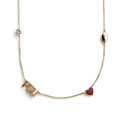 Collier à breloques délicates espacées BaubleBar Florida State Seminoles