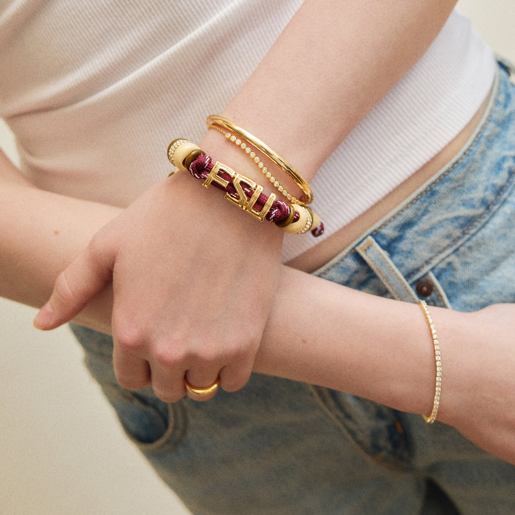 Bracelet en paracorde BaubleBar Florida State Seminoles