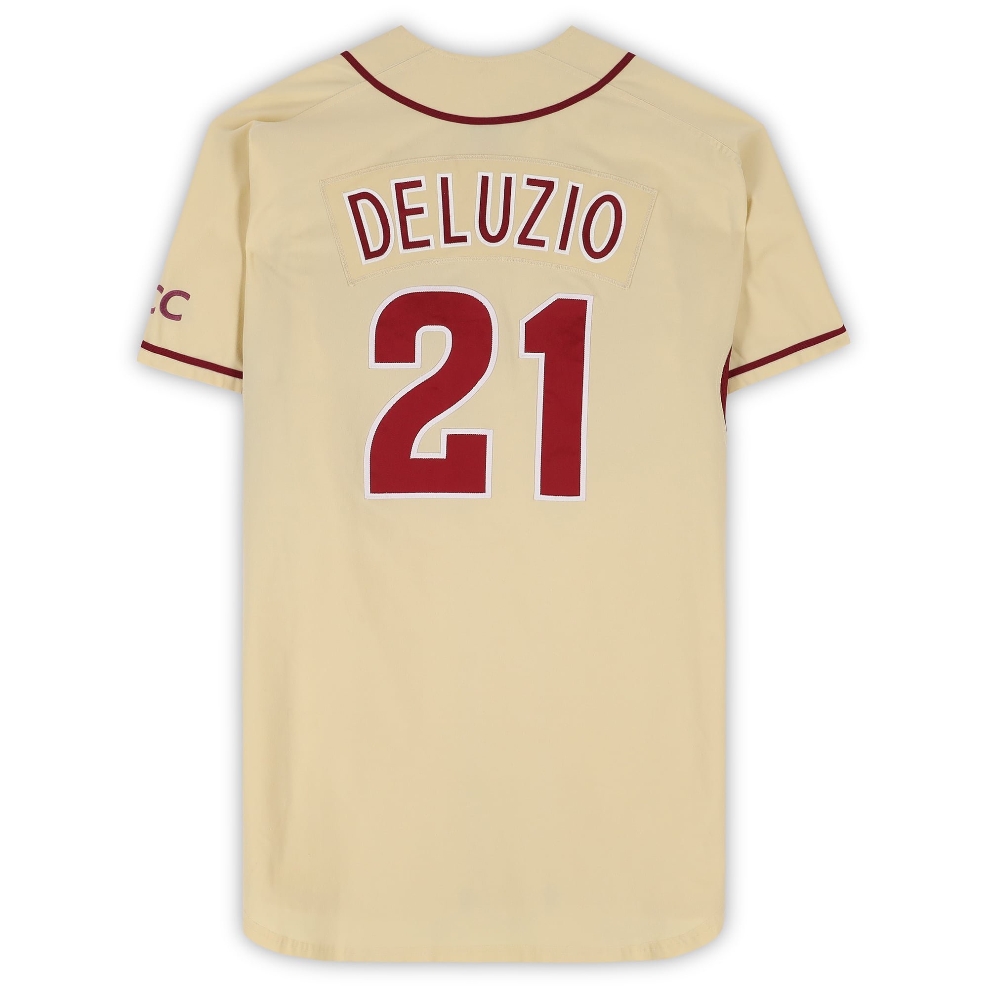 Ben Deluzio Florida State Seminoles Player-Issued #21 Gold Jersey from the Baseball Program - Size 50