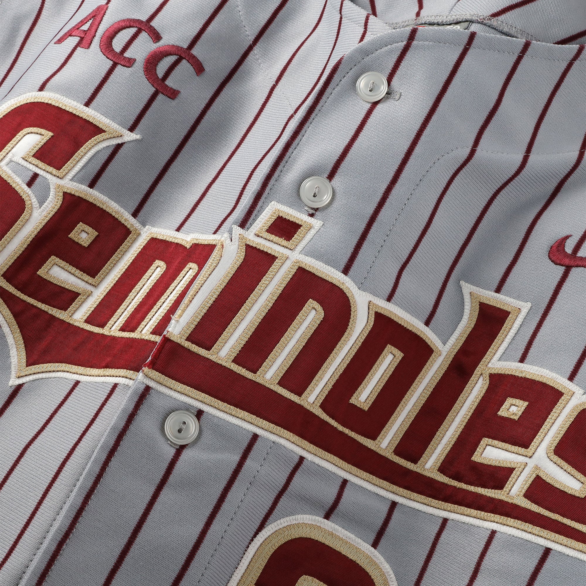 Ben Deluzio Florida State Seminoles Player-Issued #21 Gray Sleeveless Jersey from the Baseball Program - Size 50