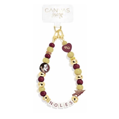 Florida State Seminoles CANVAS Style Beaded Wrislet
