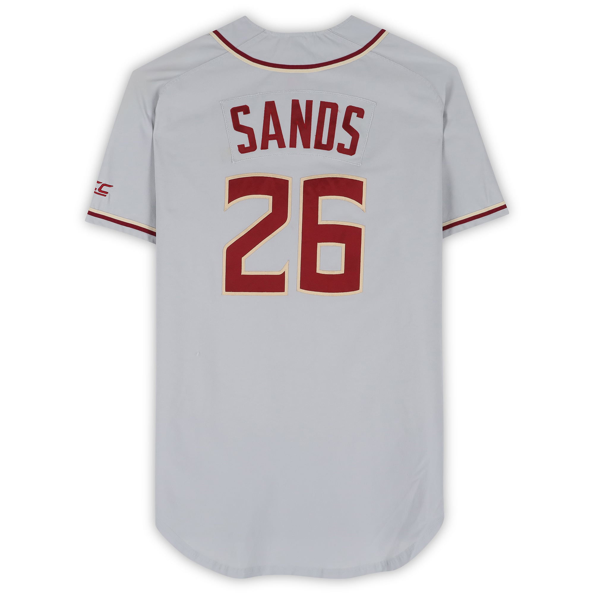 Cole Sands Florida State Seminoles Player-Issued #26 Gray Jersey from the Baseball Program - Size 48