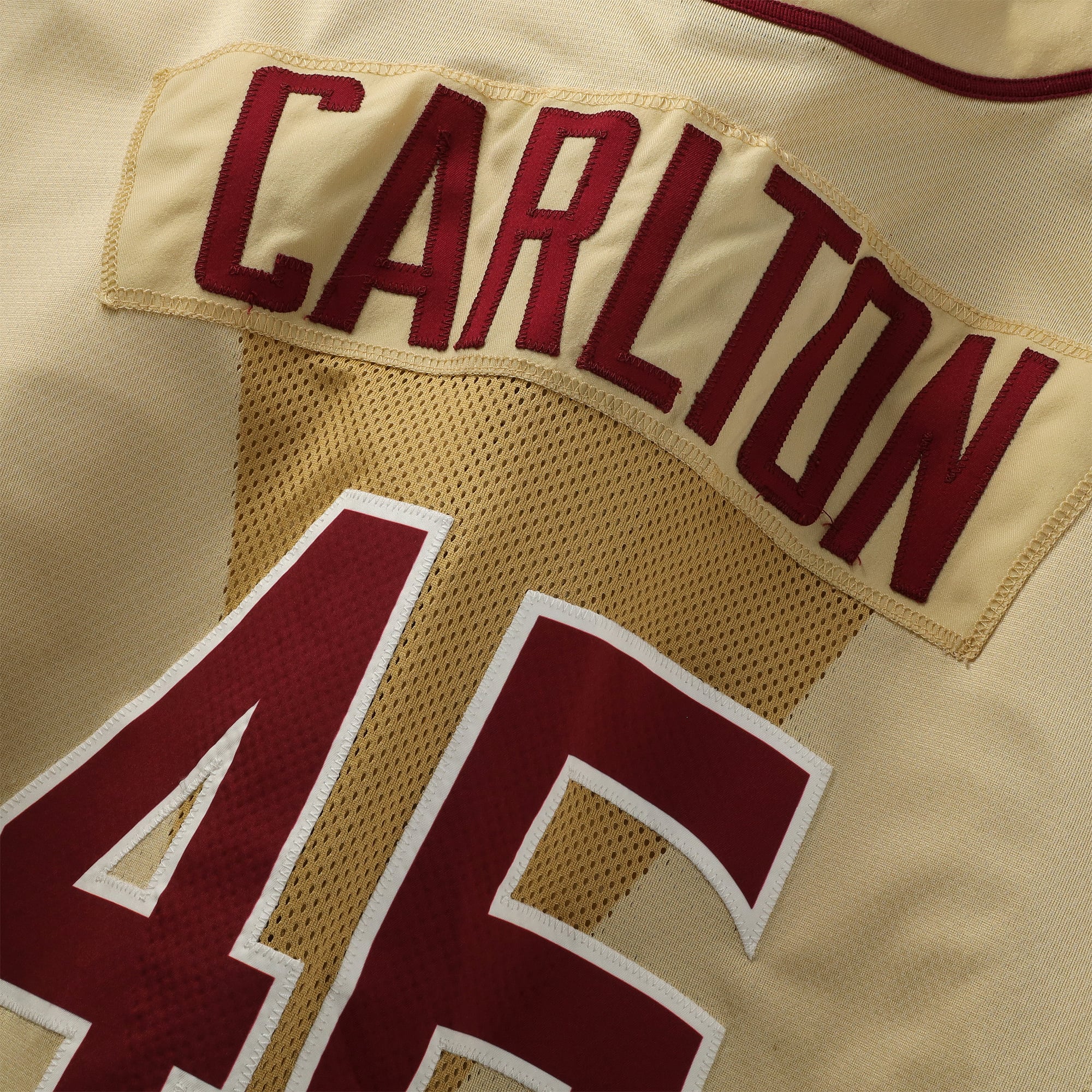 Drew Carlton Florida State Seminoles Player-Issued #46 Gold Jersey from the 2017 College World Series - Size 46