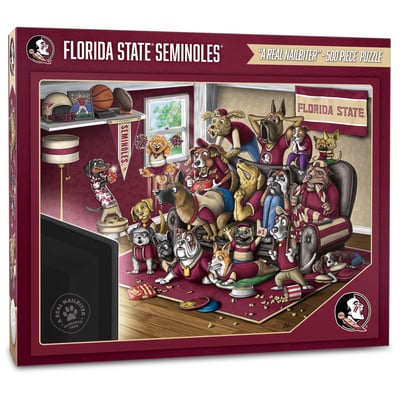 Florida State Seminoles Fanpoint Purebred Fans 18'' x 24'' A Real Nailbiter 500-Piece Puzzle